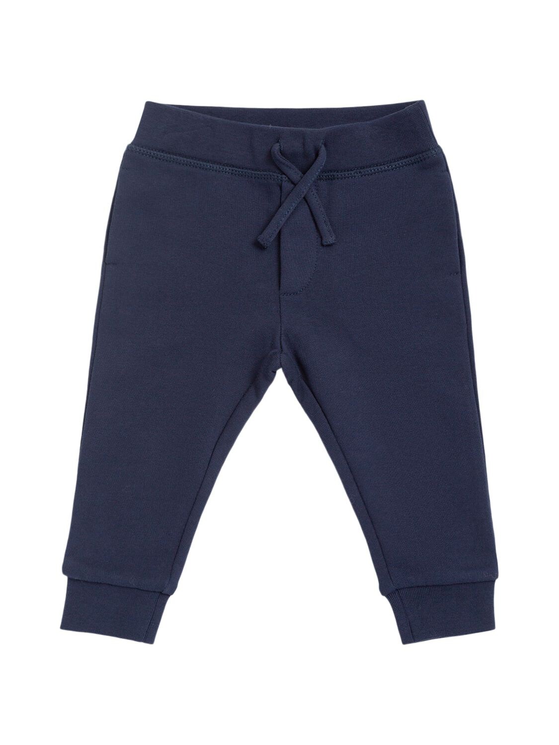 Shop Dsquared2 Cotton Sweatpants W/logo In Navy