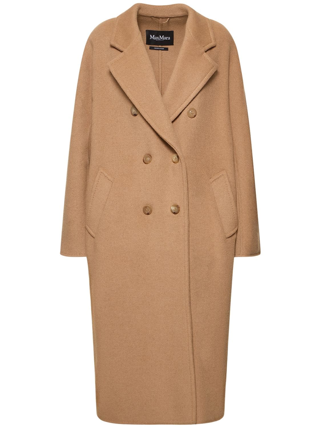 Lvr Exclusive Camel Drap Midi Coat – WOMEN > CLOTHING > COATS