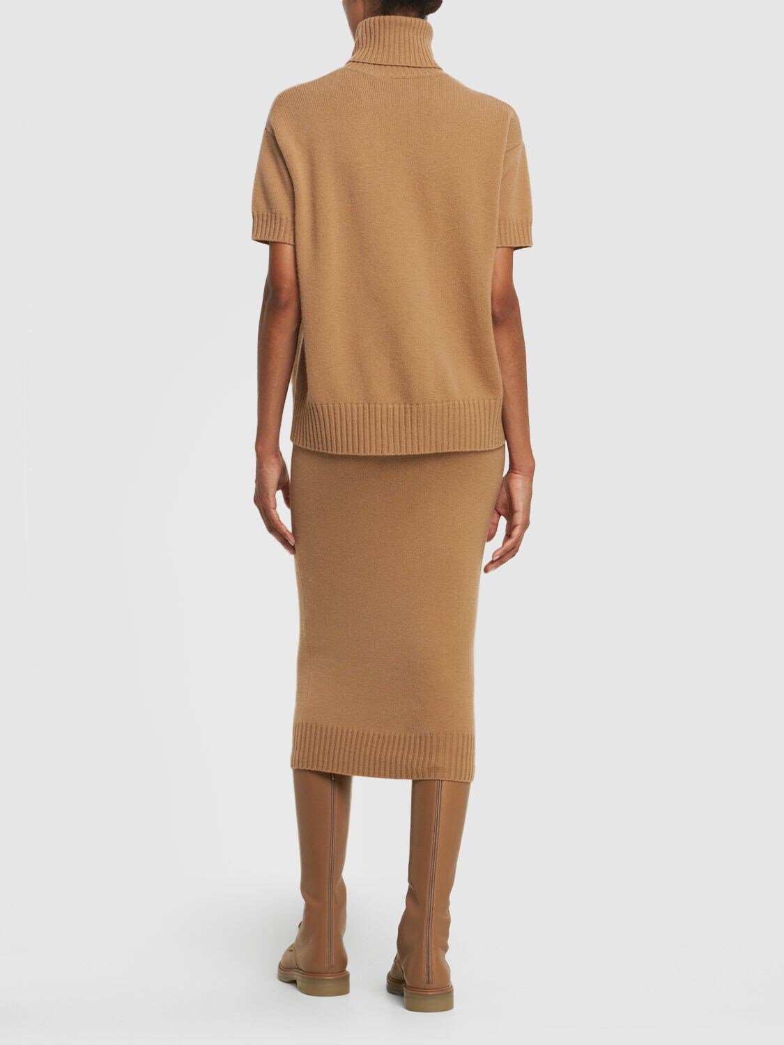 Shop Max Mara Lvr Exclusive Wool & Cashmere Top In Camel