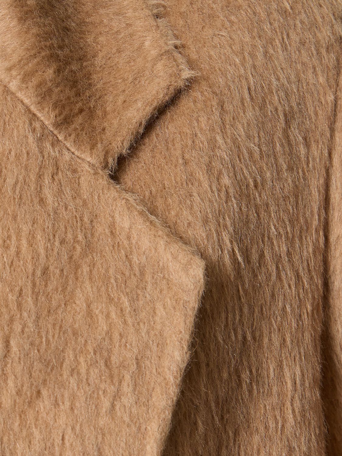 Shop Max Mara Lvr Exclusive Mohair & Camel Drap Coat