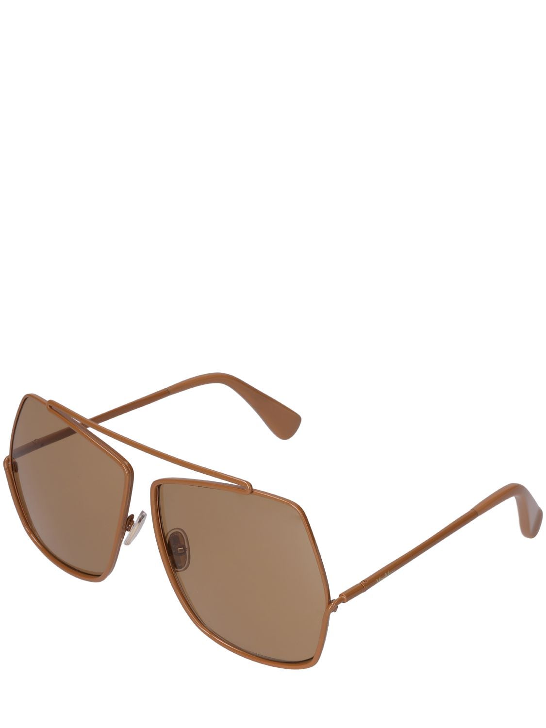 Shop Max Mara Lvr Exclusive Elsa Sunglasses In Camel