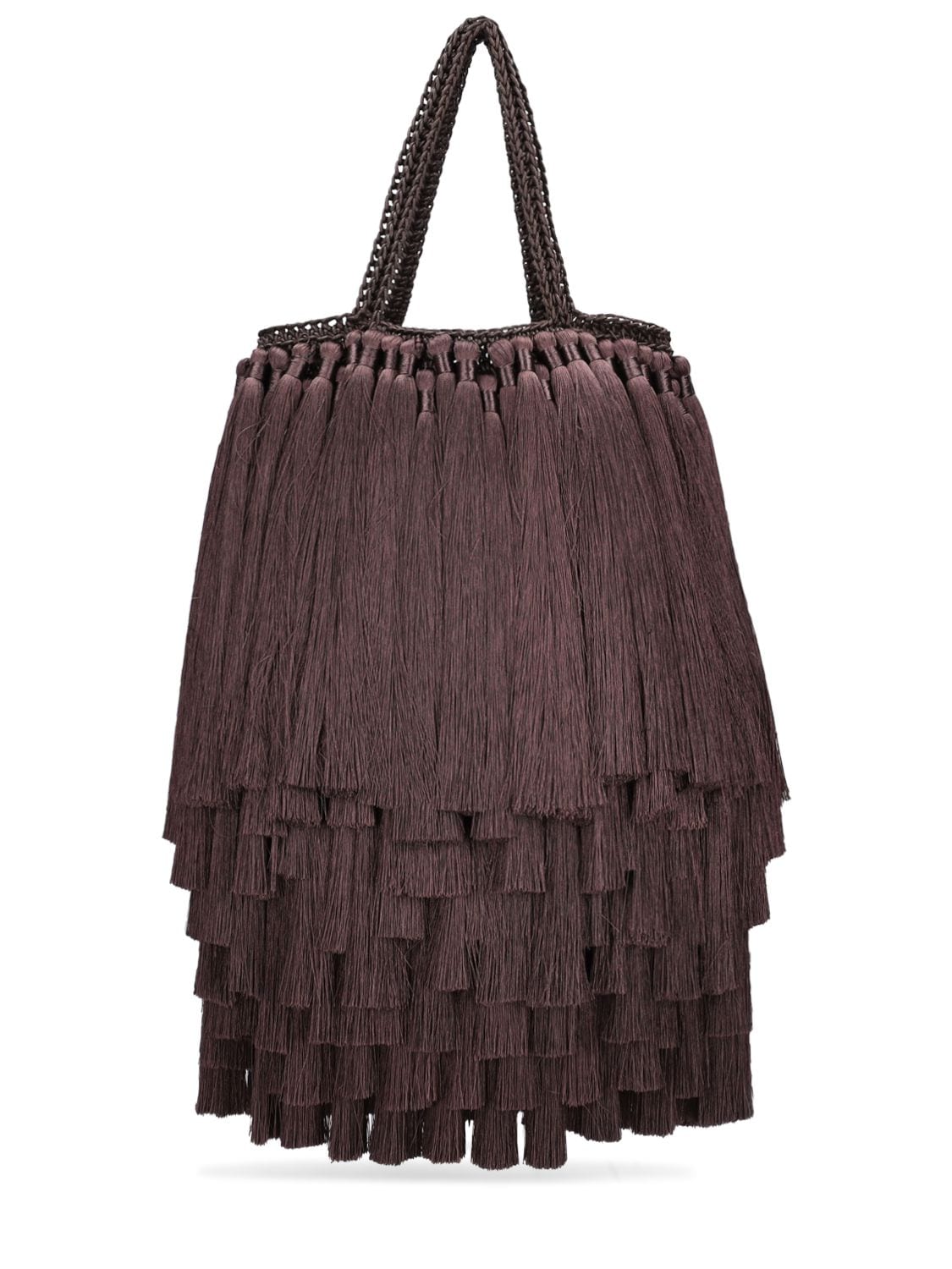 Victoria Beckham Lvr Exclusive Tassel Tote Bag In Brown