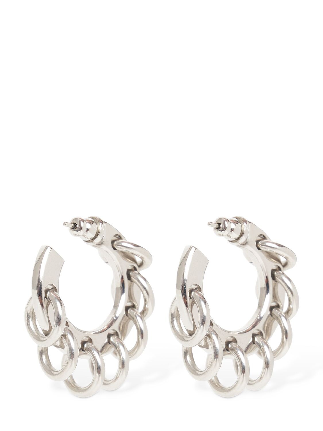 Shop Pucci Small Hoop Earrings In Silber