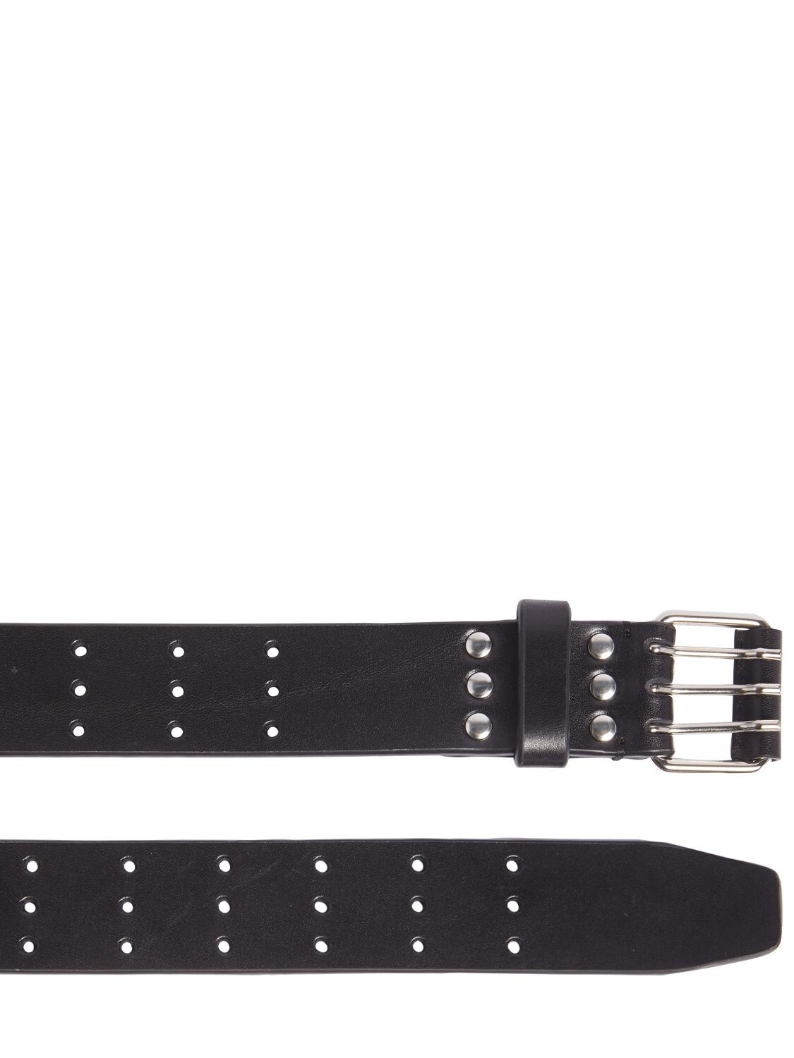 Shop Ann Demeulemeester Olka Elba Matte Leather Belt In Black
