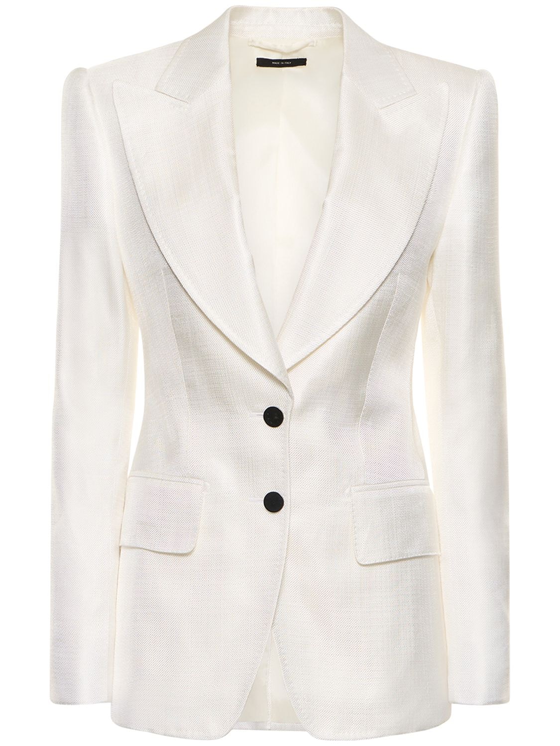 Tom Ford Synthetic Fibers Jacket In White