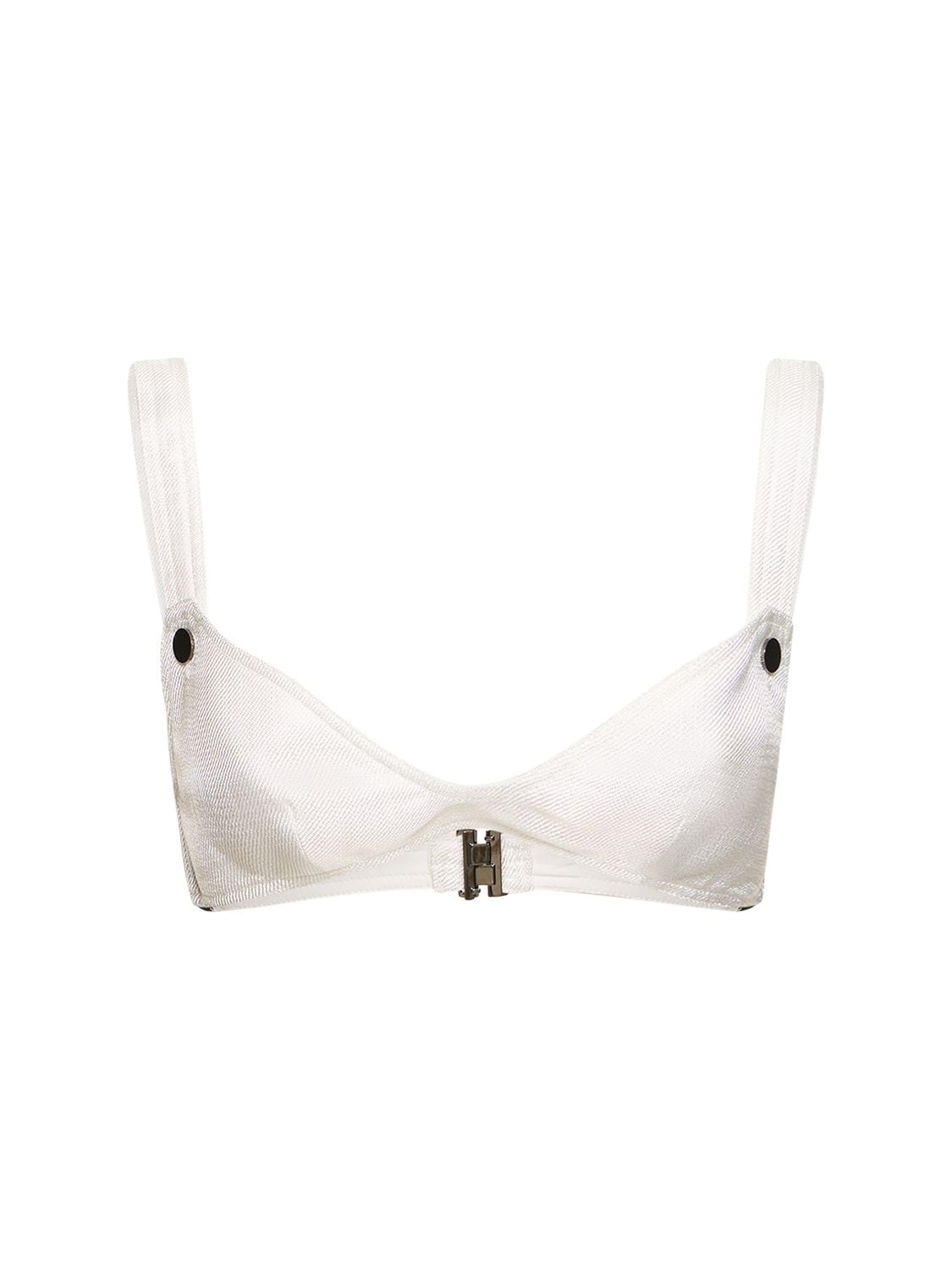 Tom Ford Lvr Exclusive Satin Bra Top In White