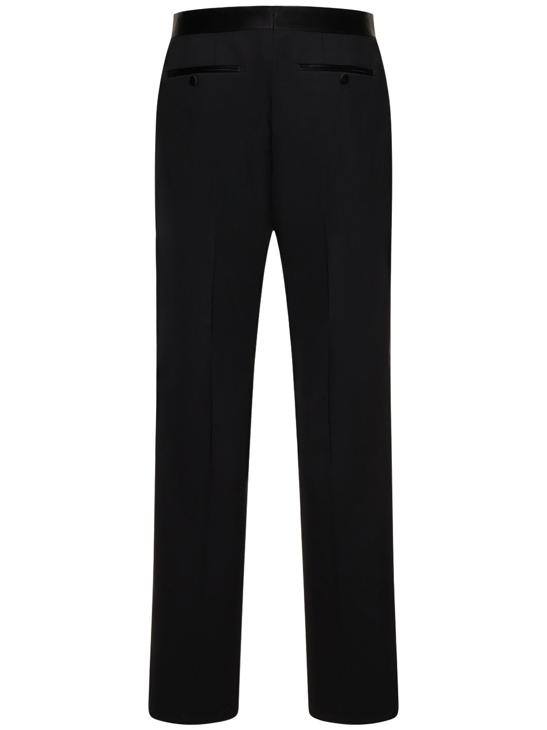 Shop Tom Ford Lvr Exclusive 23cm Atticus Mohair Pants In Black