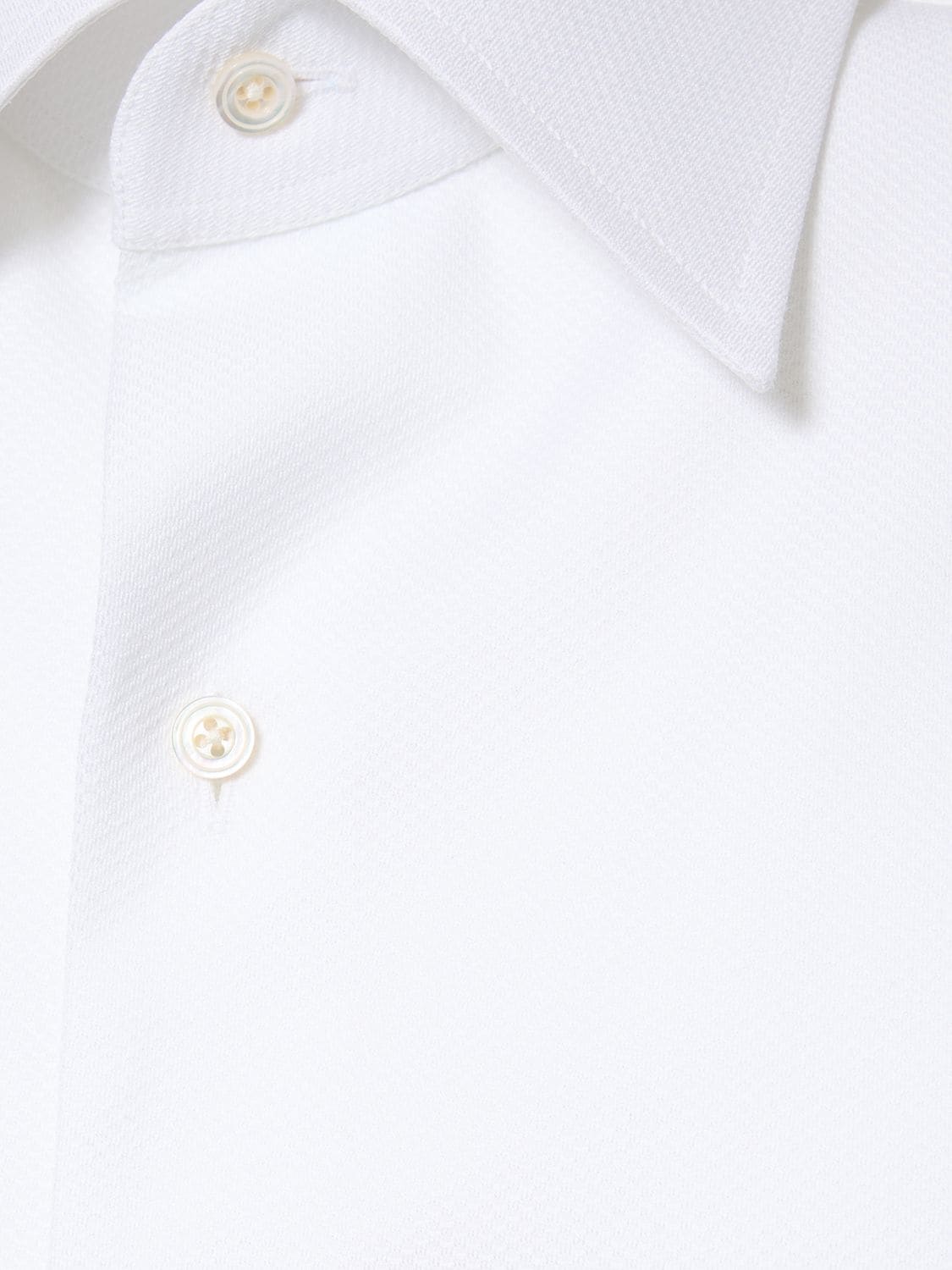 Shop Tom Ford Cotton Voile Shirt In White