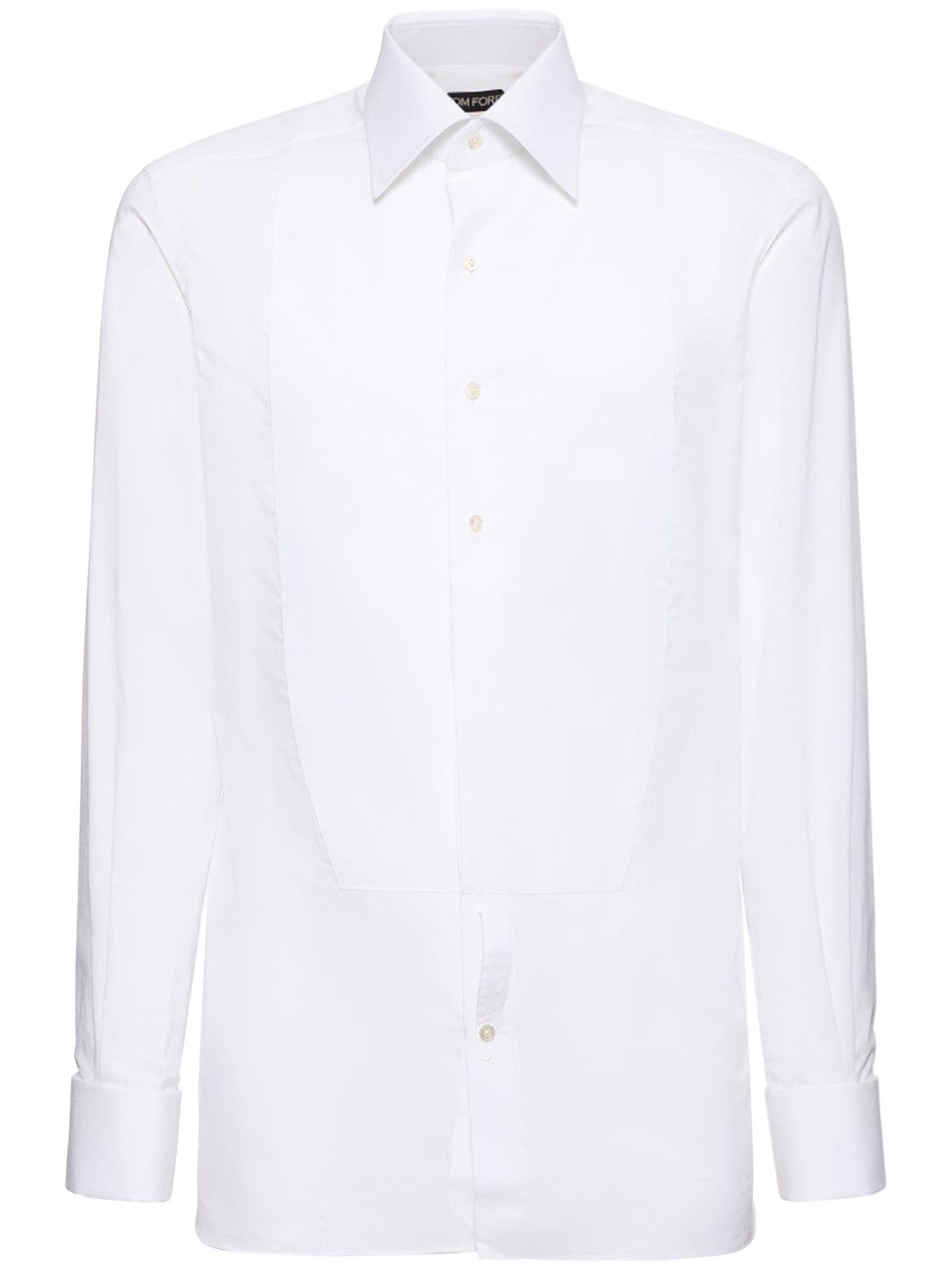 Tom Ford 棉质府绸衬衫 In White