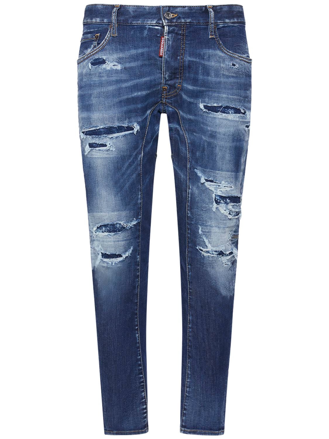 Image of Tidy Biker Stretch Cotton Denim Jeans