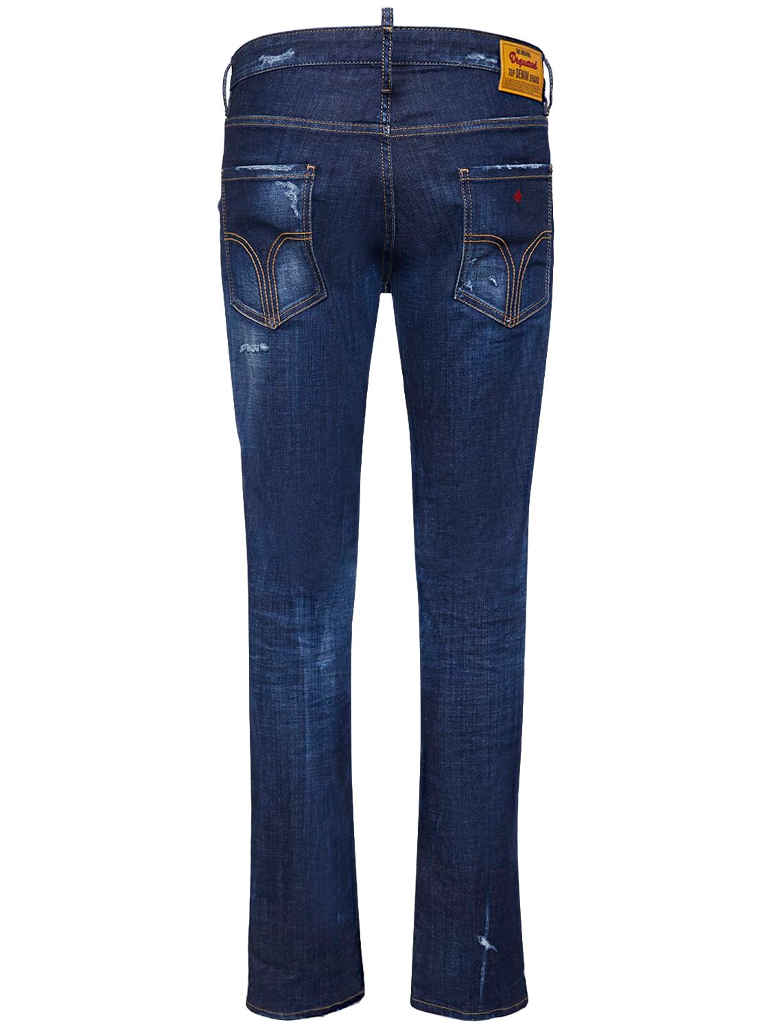 Shop Dsquared2 Cool Guy Stretch Cotton Denim Jeans In Navy