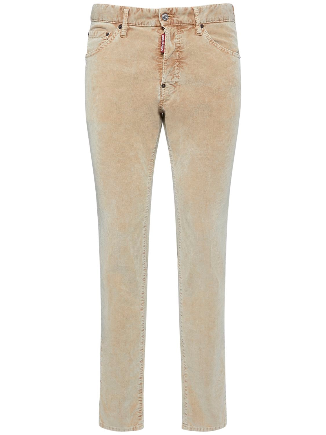 Dsquared2 Cool Guy Marble Corduroy 5 Pocket Jeans In Walnut
