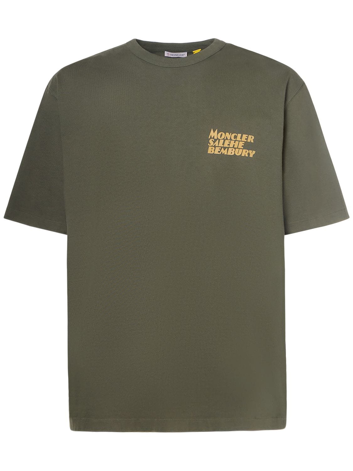 Shop Moncler Genius Moncler X Salehe Bembury Cotton T-shirt In Olive Green