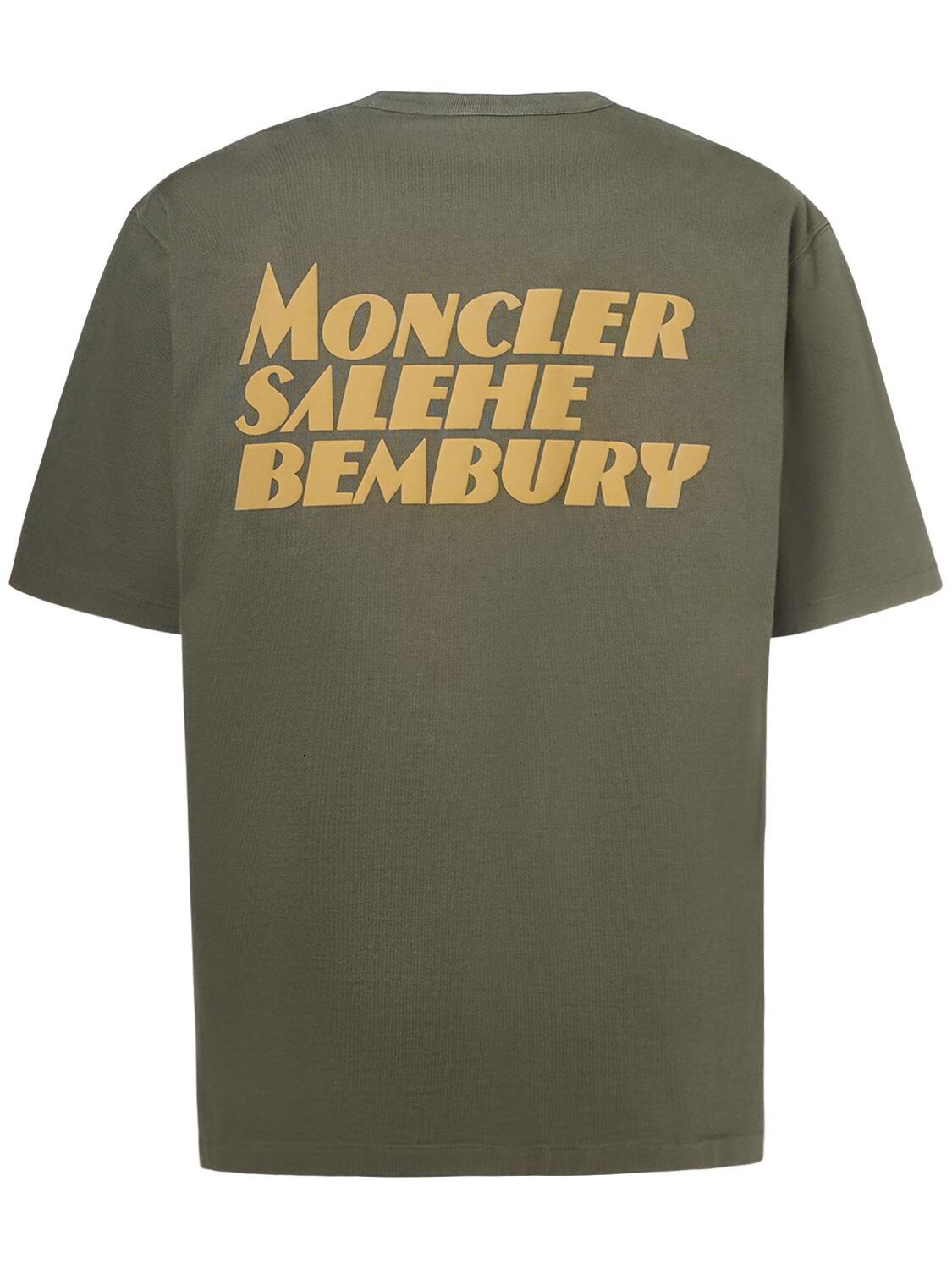 Shop Moncler Genius Moncler X Salehe Bembury Cotton T-shirt In Olive Green