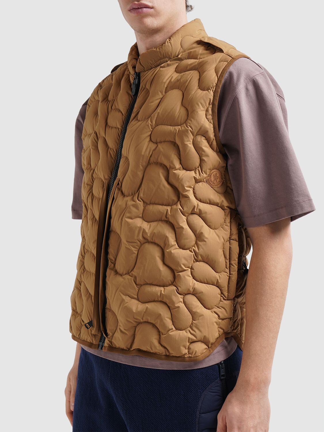 Shop Moncler Genius Moncler X Salehe Bembury Sierpinski Vest In Open Brown