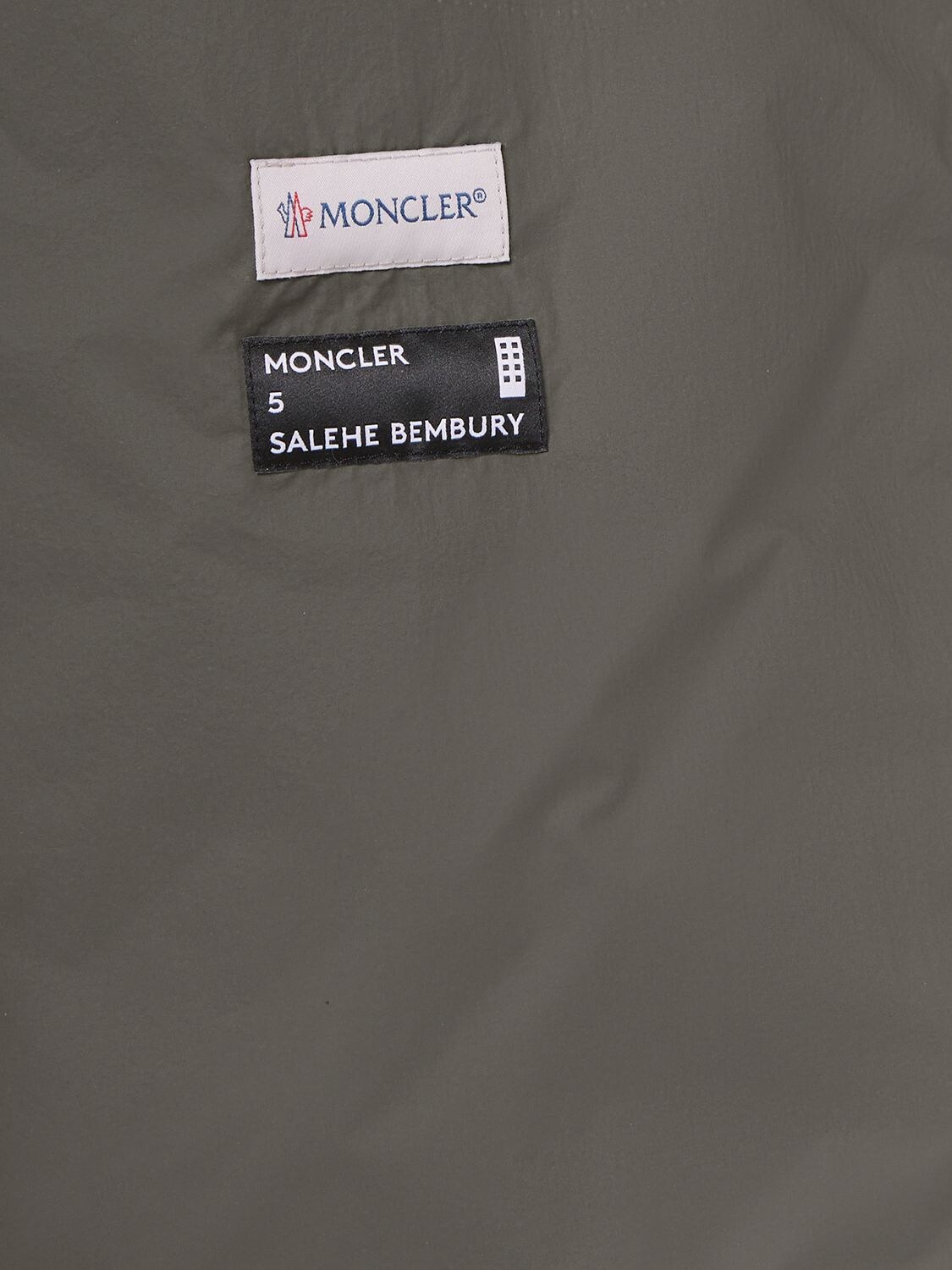 Shop Moncler Genius Moncler X Salehe Bembury Nylon Shirt In Olive Green