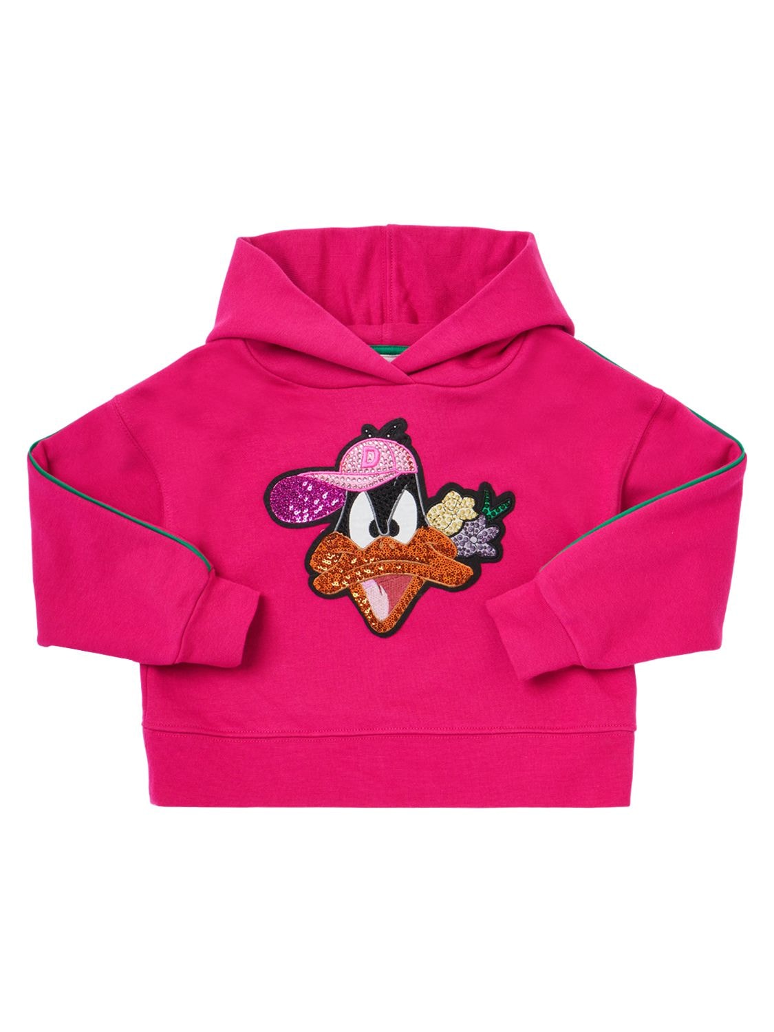Daffy Duck Sequined Cotton Sweatshirt – KIDS-GIRLS > CLOTHING > SWEATSHIRTS