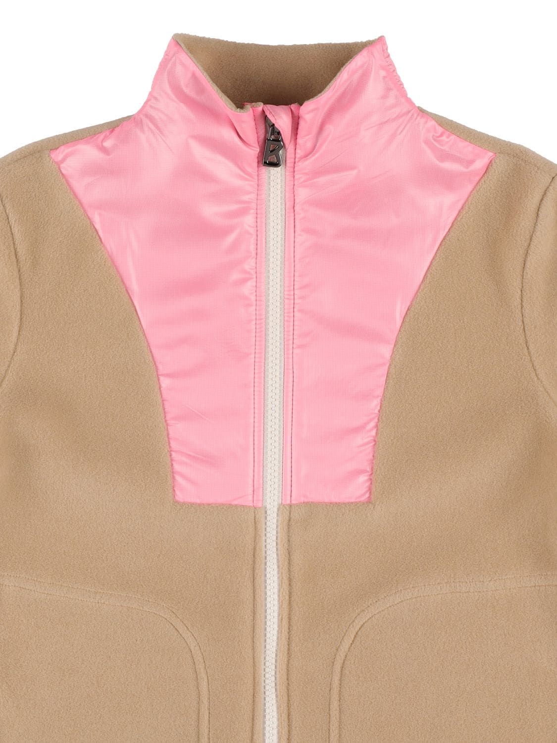 Shop Bogner Logo Print Tech & Nylon Sweatshirt In 베이지,핑크