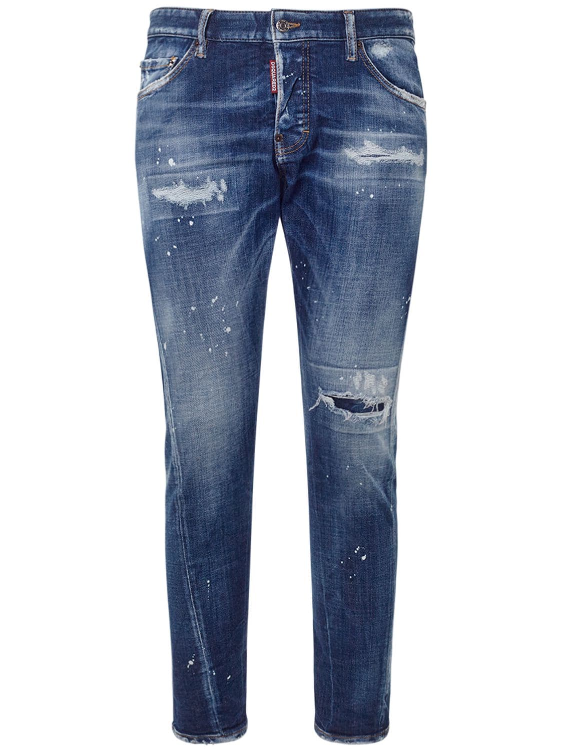 Image of Sexy Twist Stretch Cotton Denim Jeans