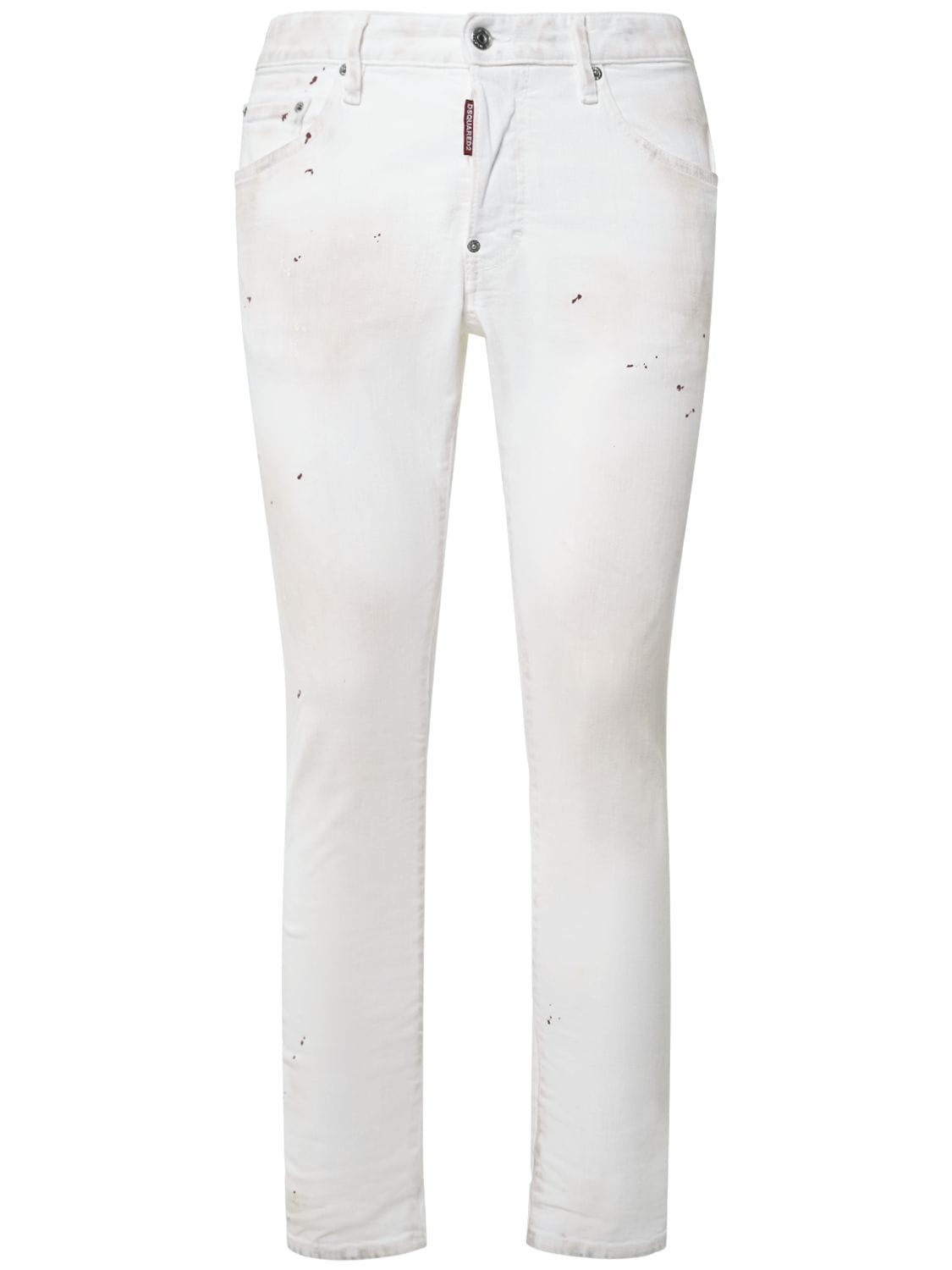 Dsquared2 Skater Stretch Denim Jeans In White