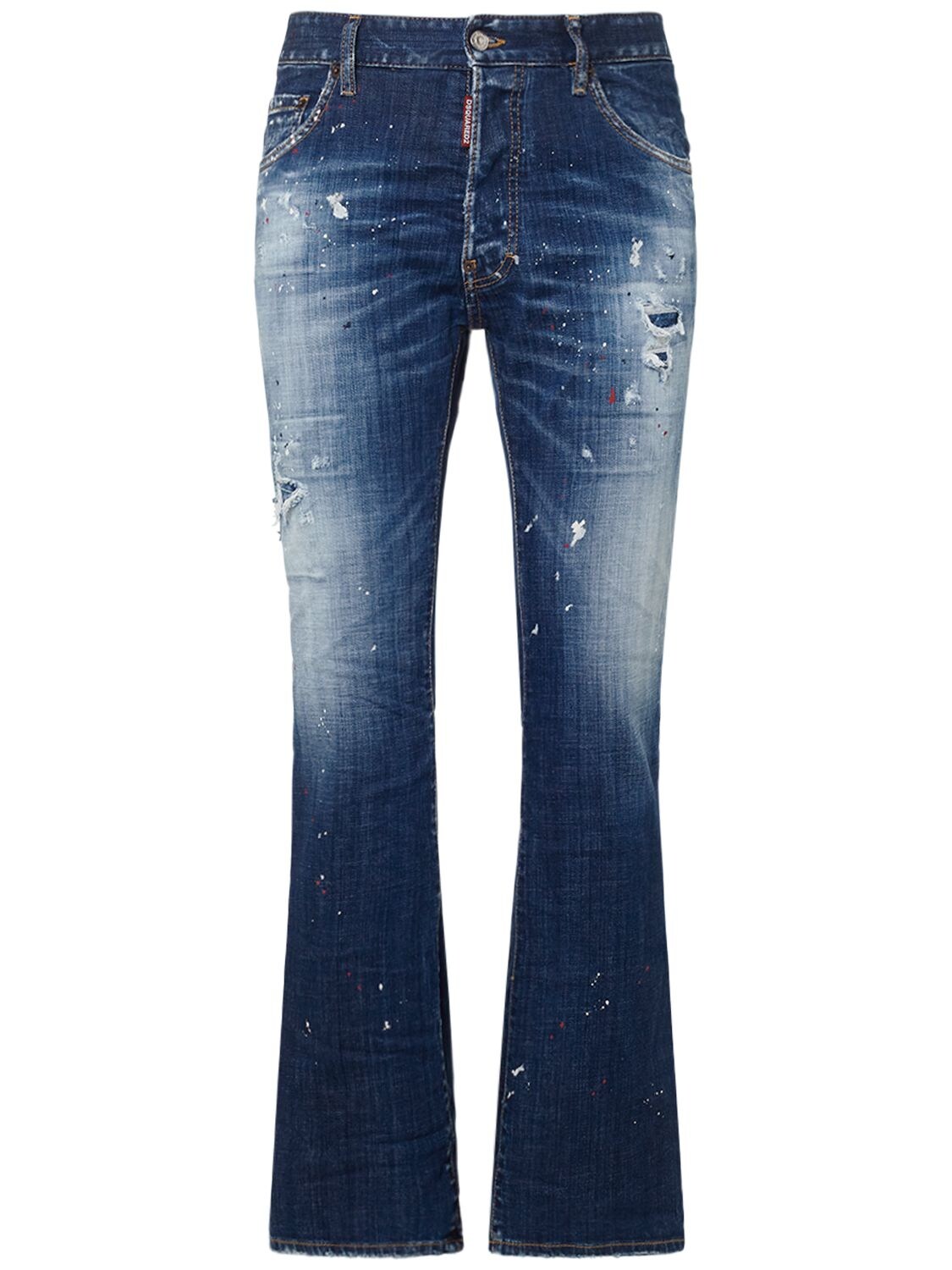 Image of Bootcut Stretch Cotton Denim Jeans