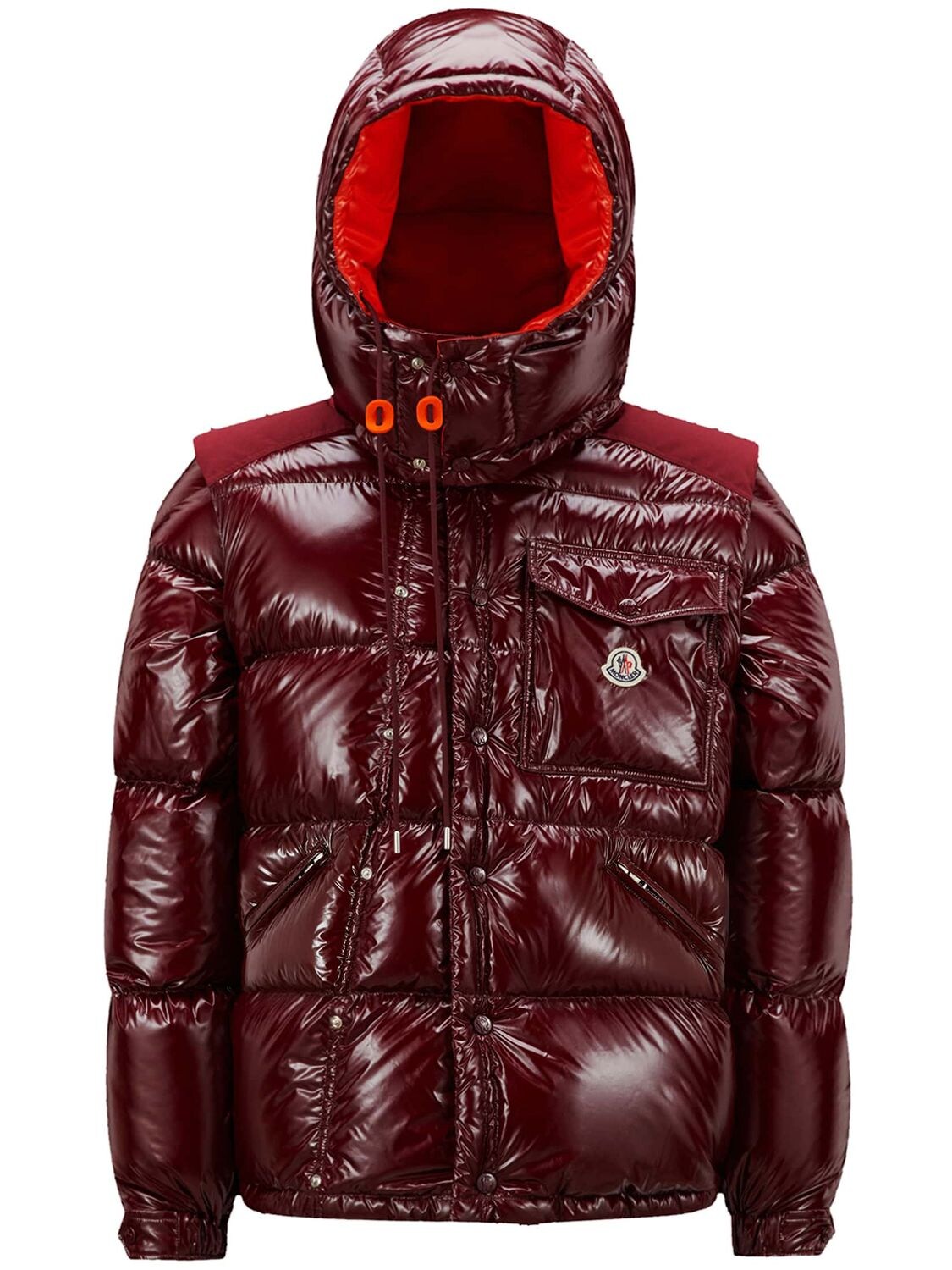 Shop Moncler Karakorum Ripstop Down Jacket In Red