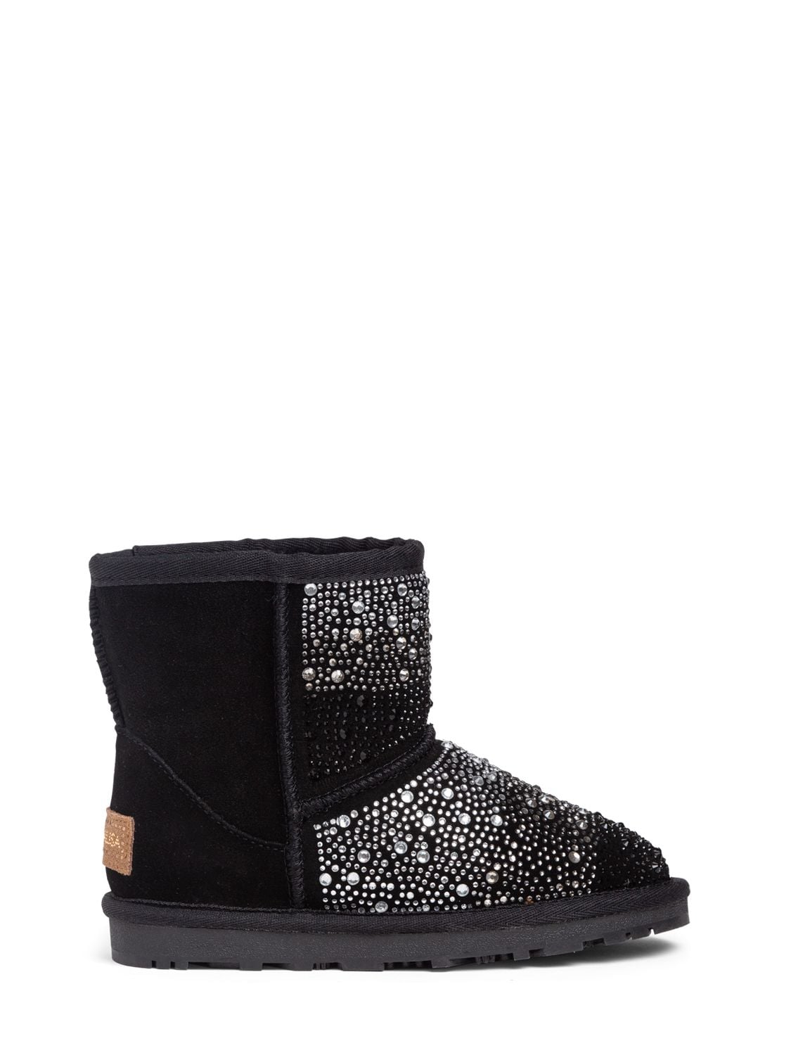 Image of Embellished Boots W/ Faux Fur