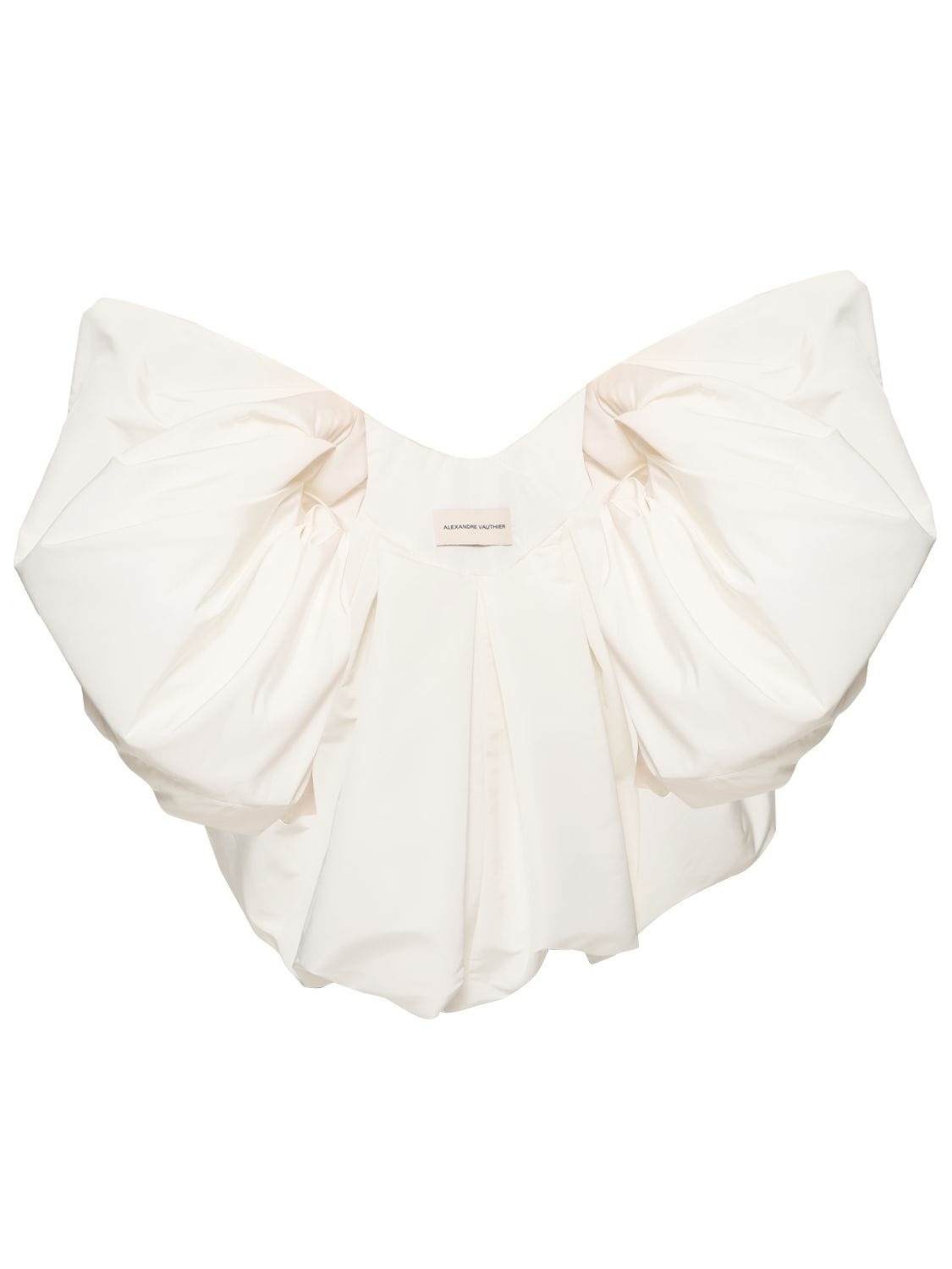 Shop Alexandre Vauthier Lvr Exclusive Draped Jersey Jumpsuit In White