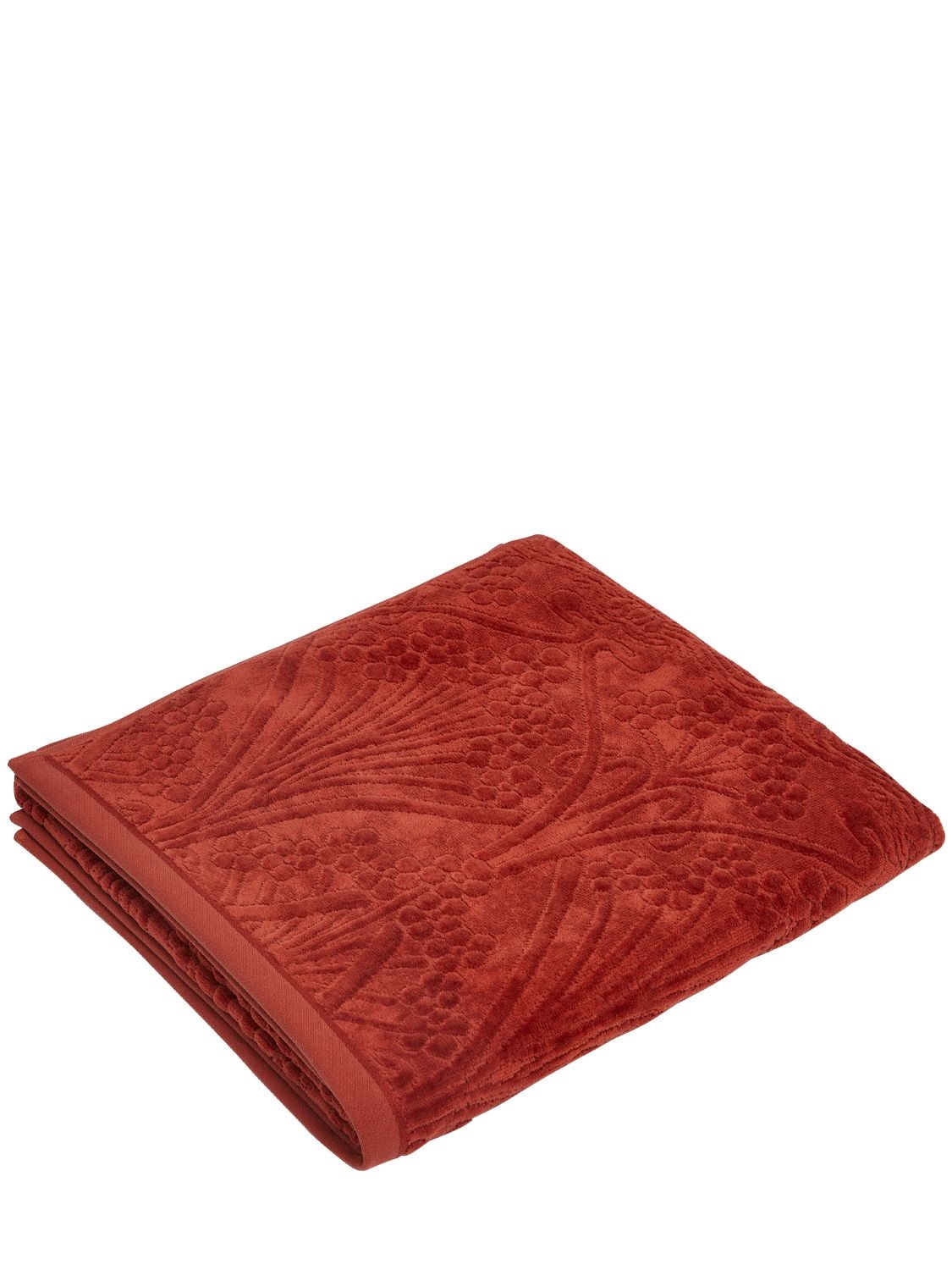 Shop Liberty Ianthe Bath Towel In Red