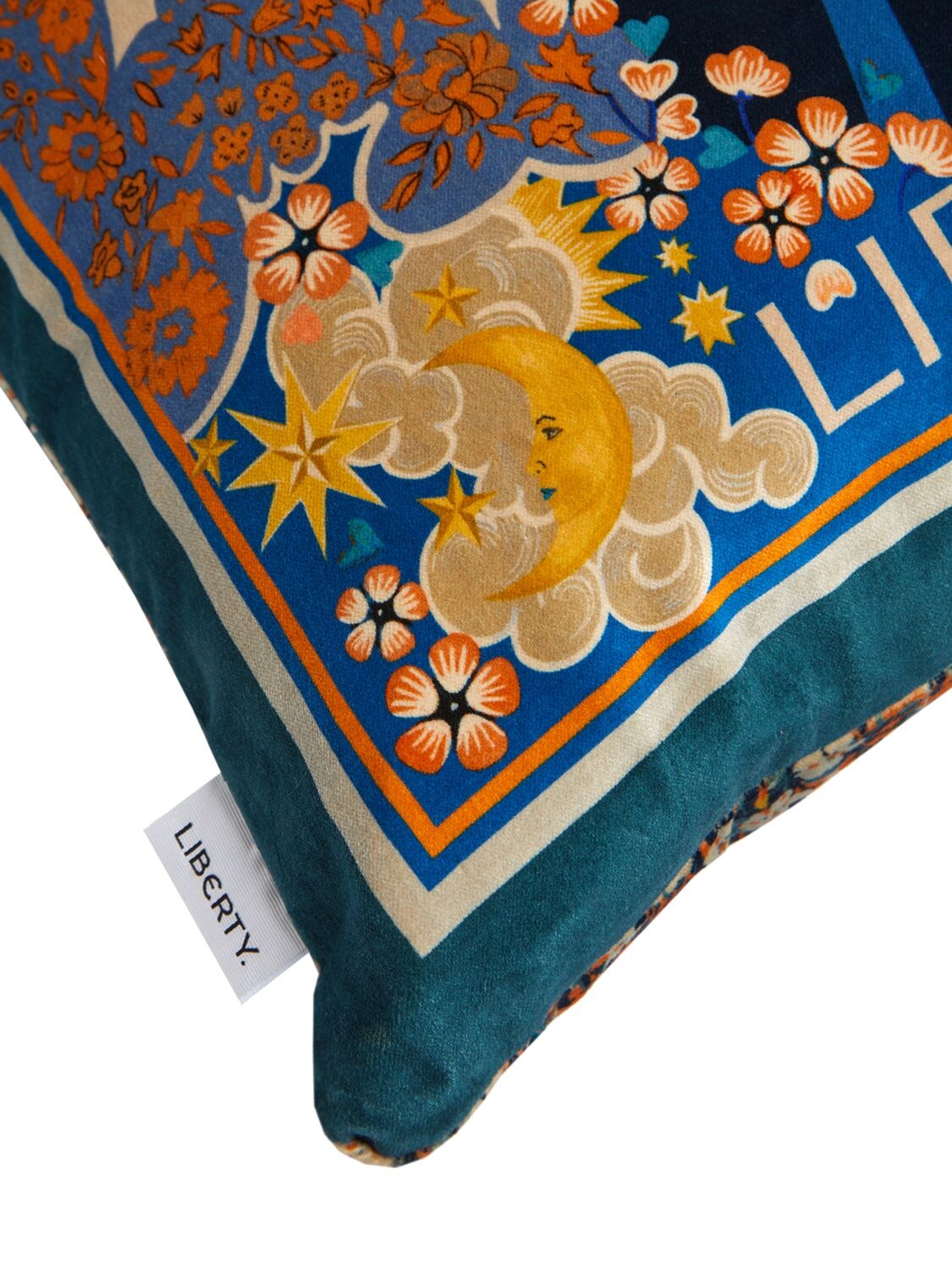 Shop Liberty All You Need Is Love Velvet Cushion In Multicolor