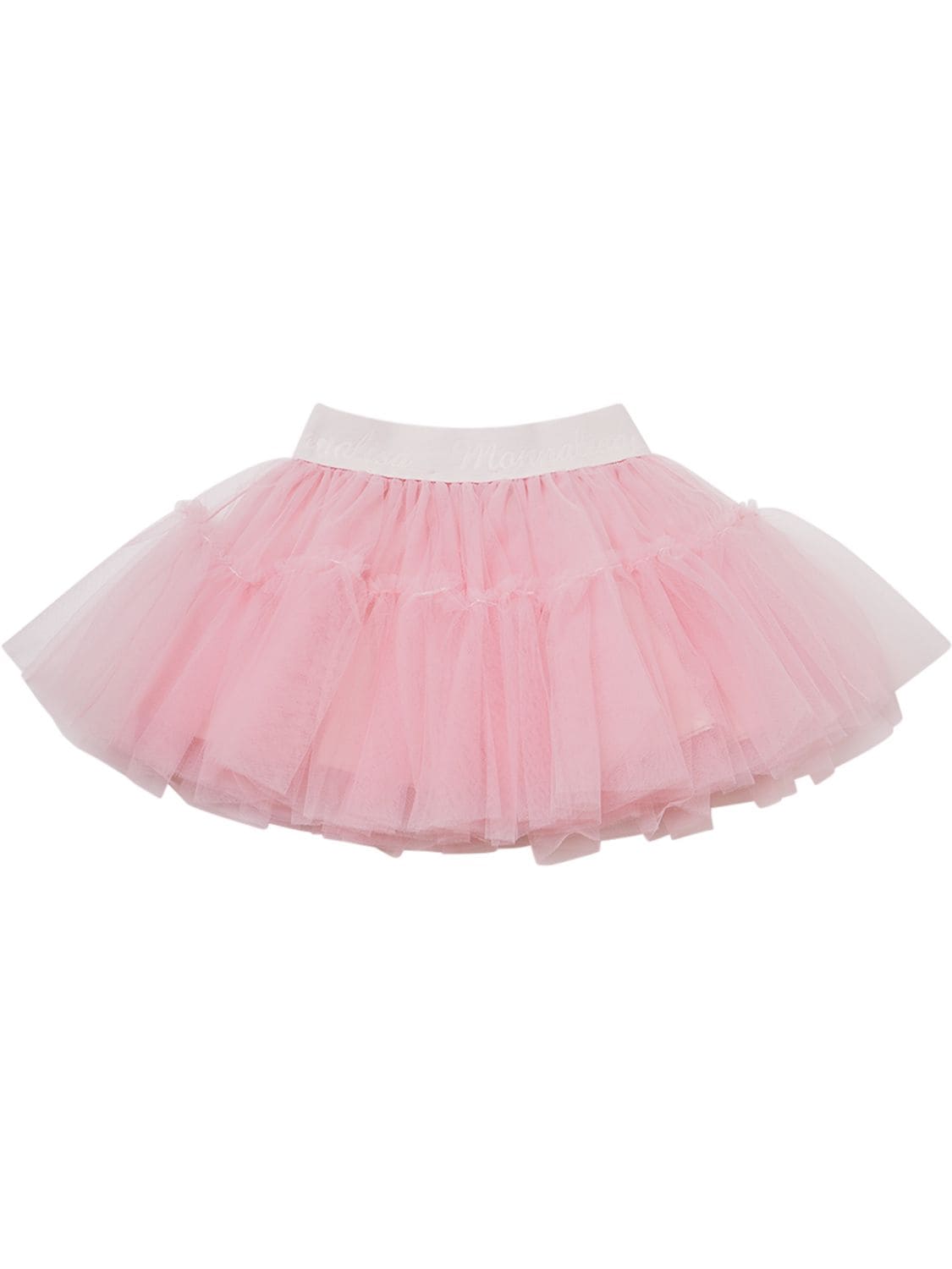 Shop Monnalisa Tulle Skirt In Pink