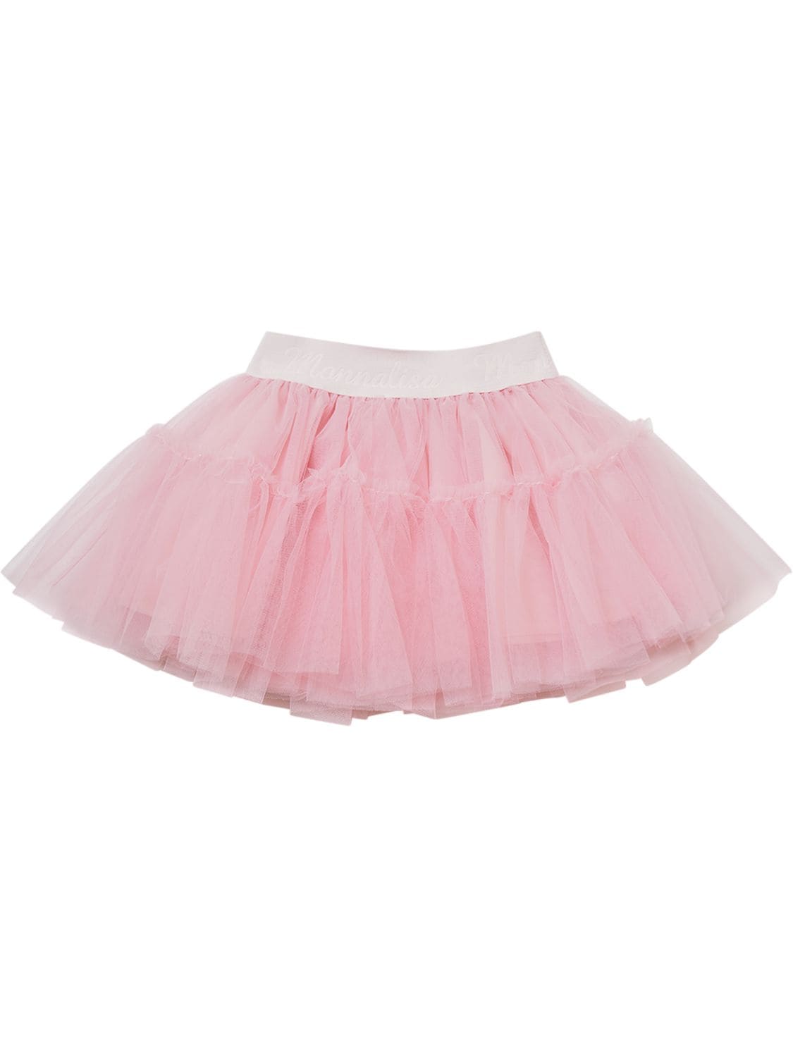 Shop Monnalisa Tulle Skirt In Pink