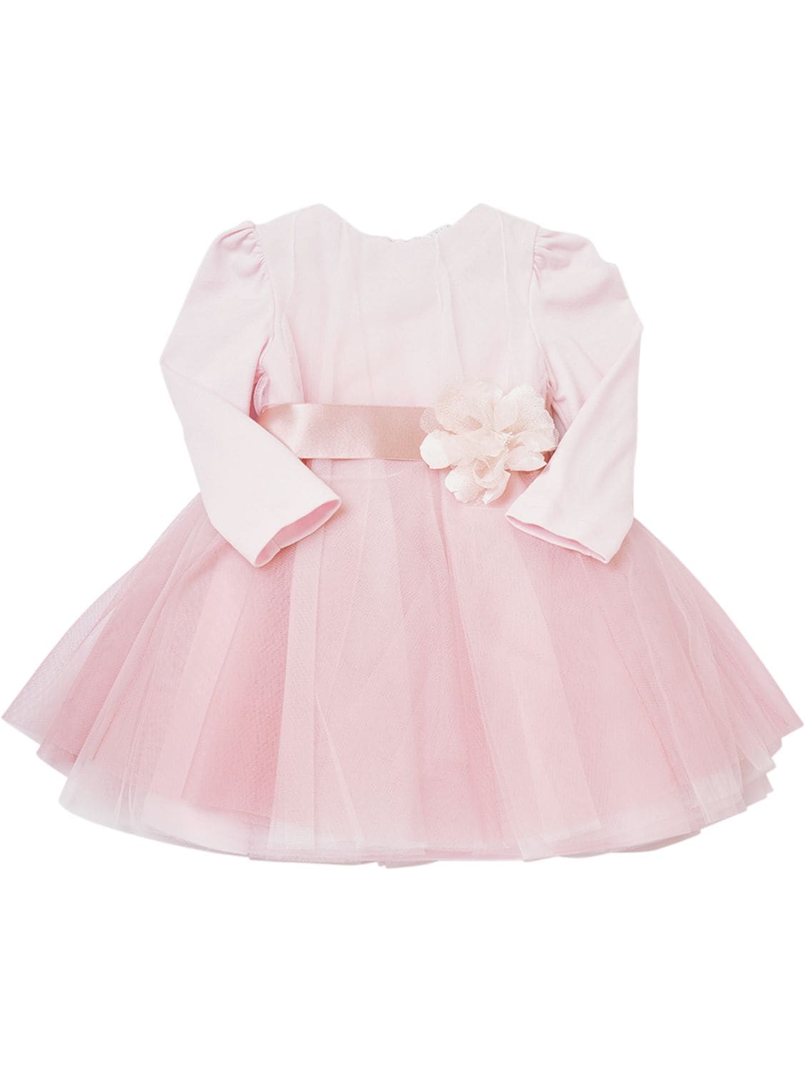 Monnalisa Kids' Degradé Tulle Dress In Pink