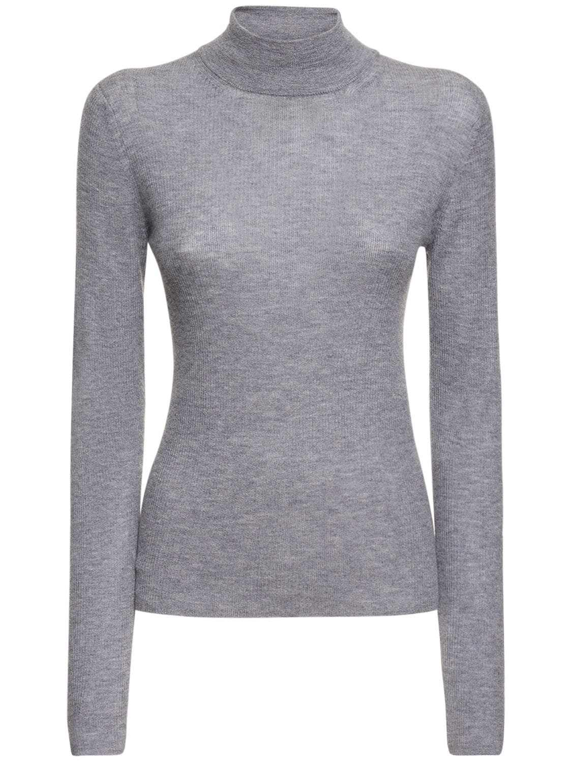 Base Layer Ribbed Cashmere Sweater – WOMEN > CLOTHING > KNITWEAR