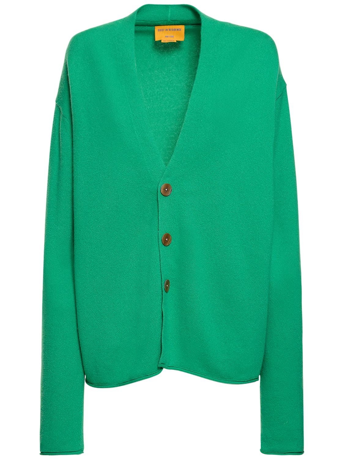 Guest In Residence Everywear Cashmere Cardigan In Green