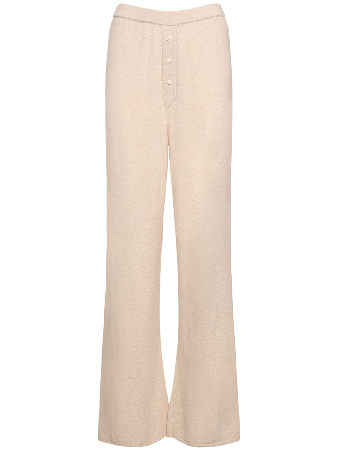 Guest In Residence Everywear Cashmere Knitted Pants In Beige