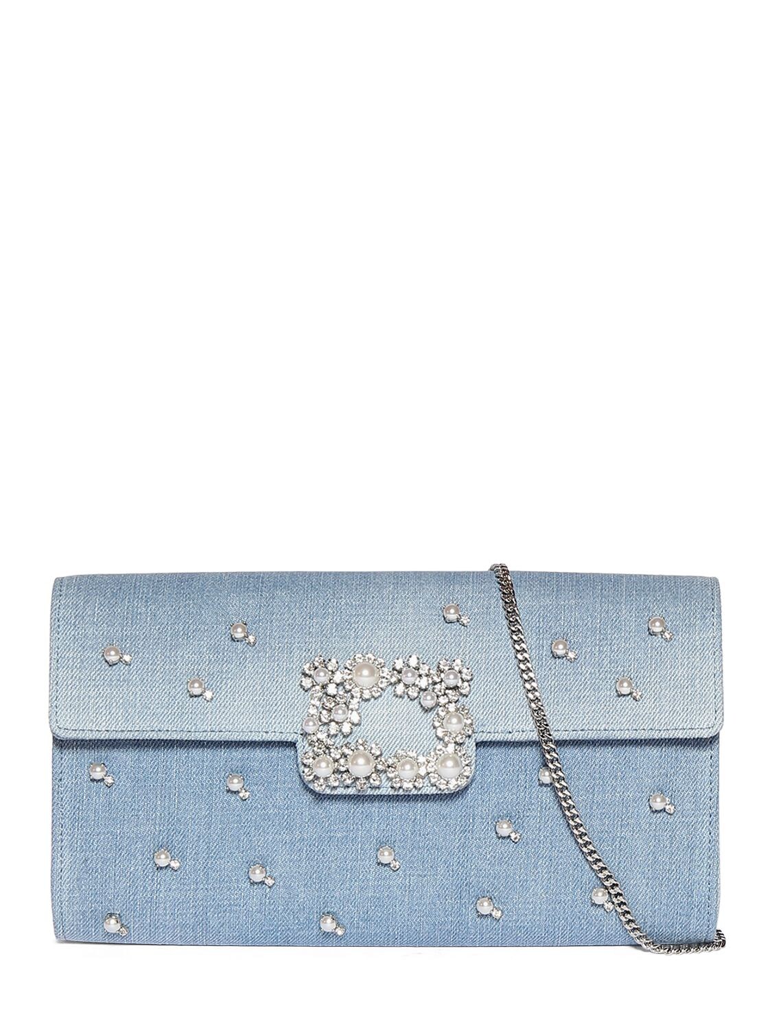 Embellished Cotton Envelope Clutch – WOMEN > BAGS > CLUTCHES