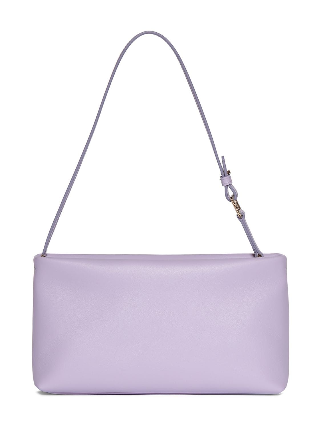 Shop Roger Vivier Mini Rv Nightlily Leather Shoulder Bag In Purple
