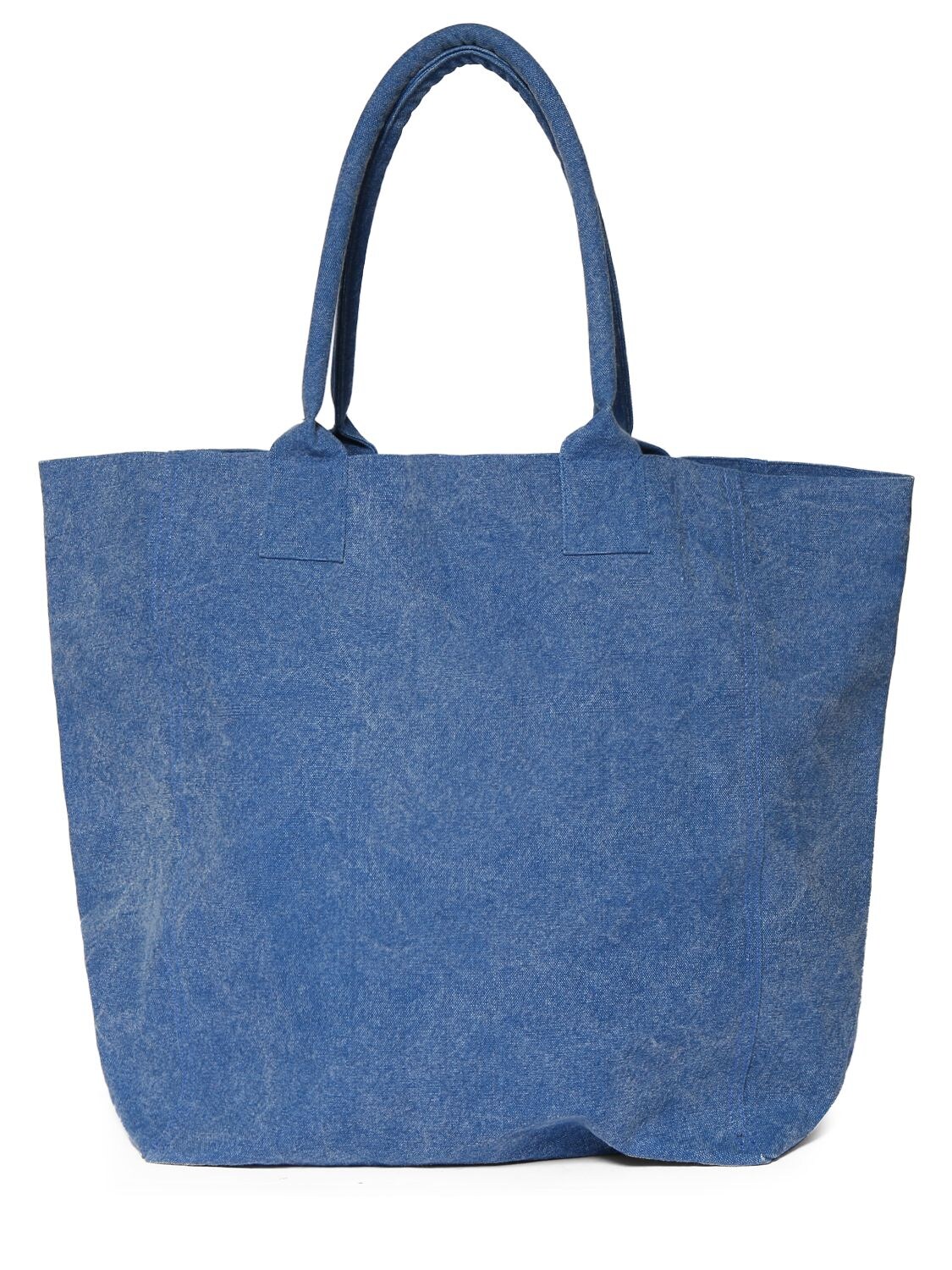 Shop Isabel Marant Yenky Cotton Tote Bag In Blue