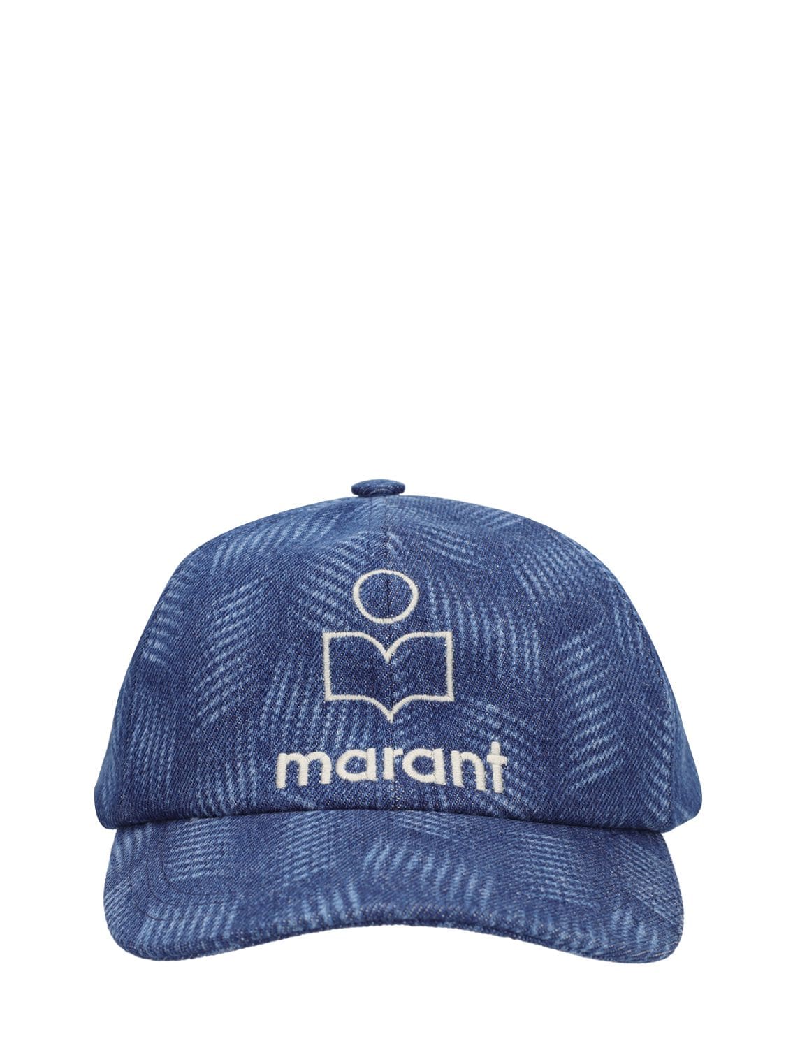 Shop Isabel Marant Tyron Cotton Cap In Blue