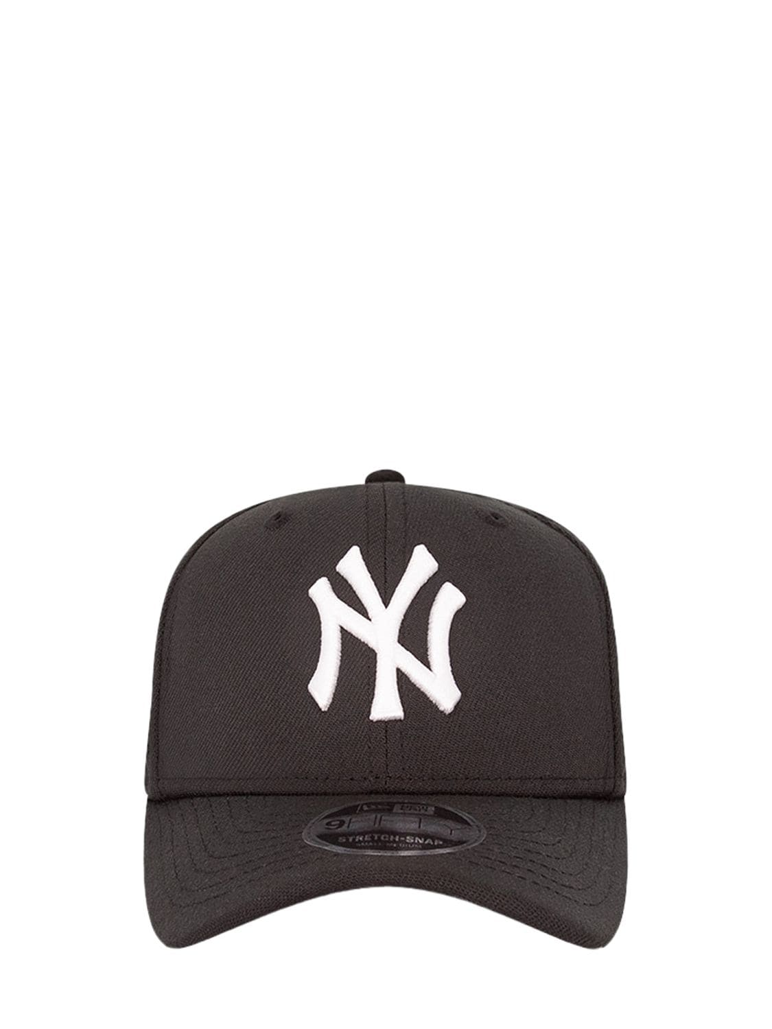 New Era 9fifty Stretch Snap Yankees Hat In Black