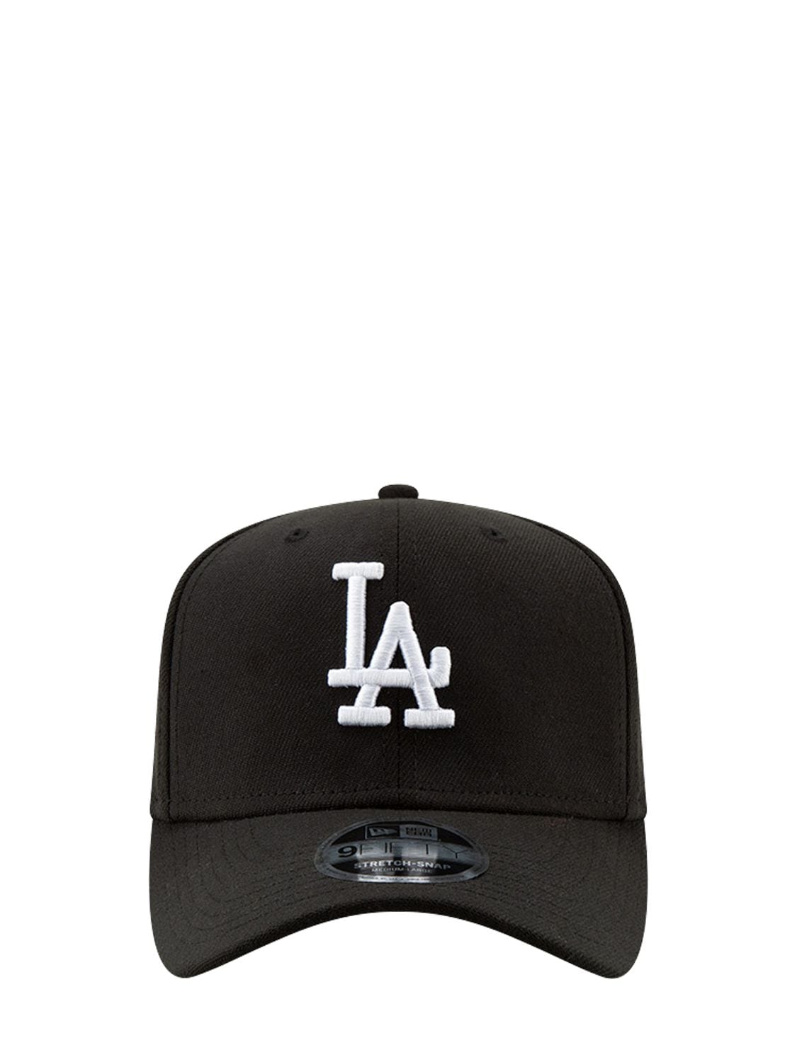New Era 9fifty Stretch Snap La Dodgers Hat In Black
