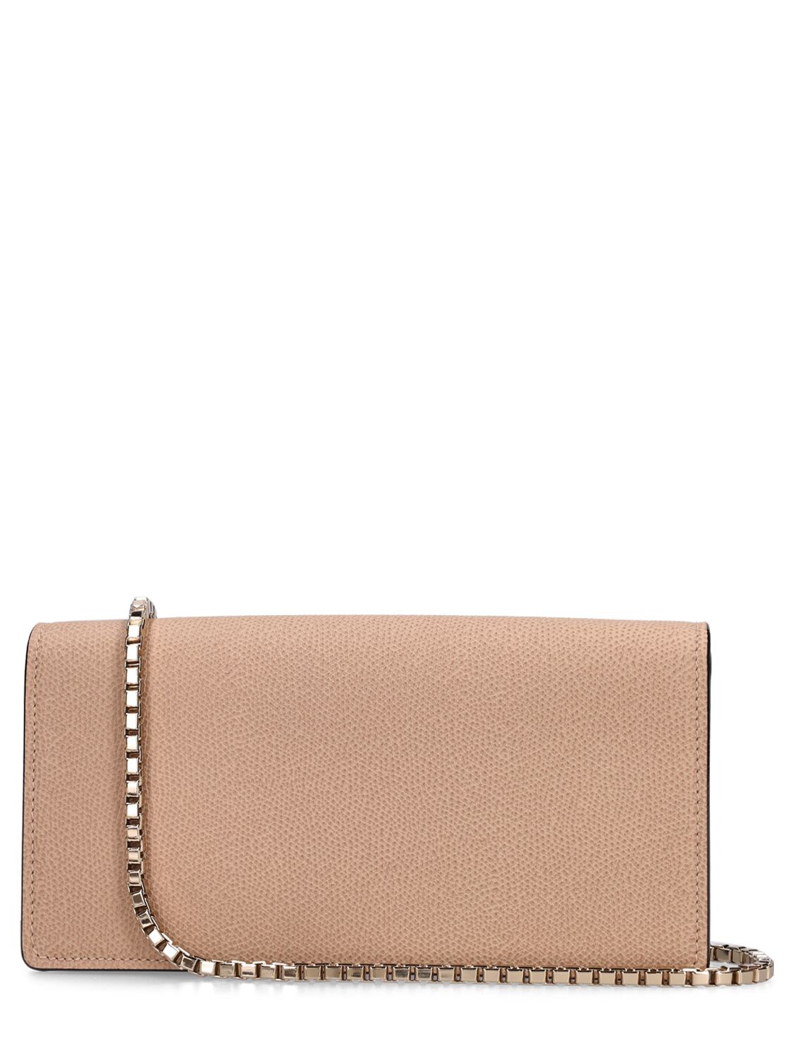 Shop Valextra New Iside Clutch W/chain In Cachemire