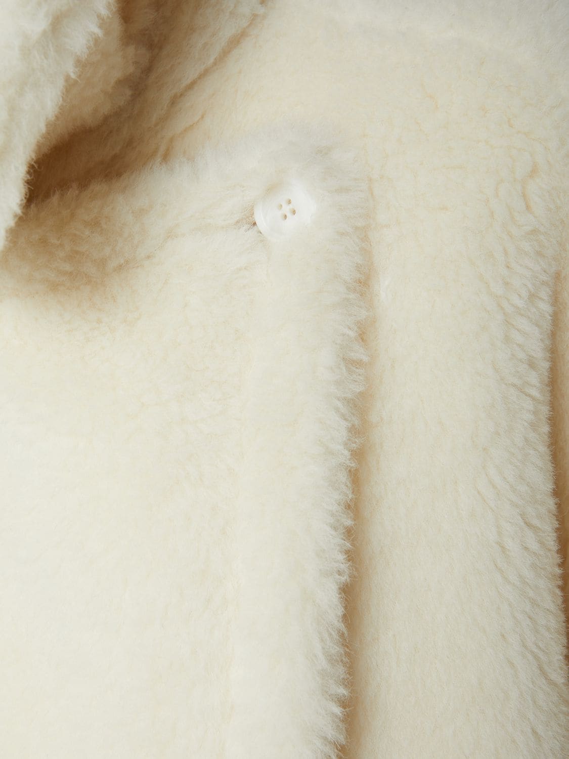 Shop Max Mara Tebe1 Alpaca & Wool Teddy Cape In White