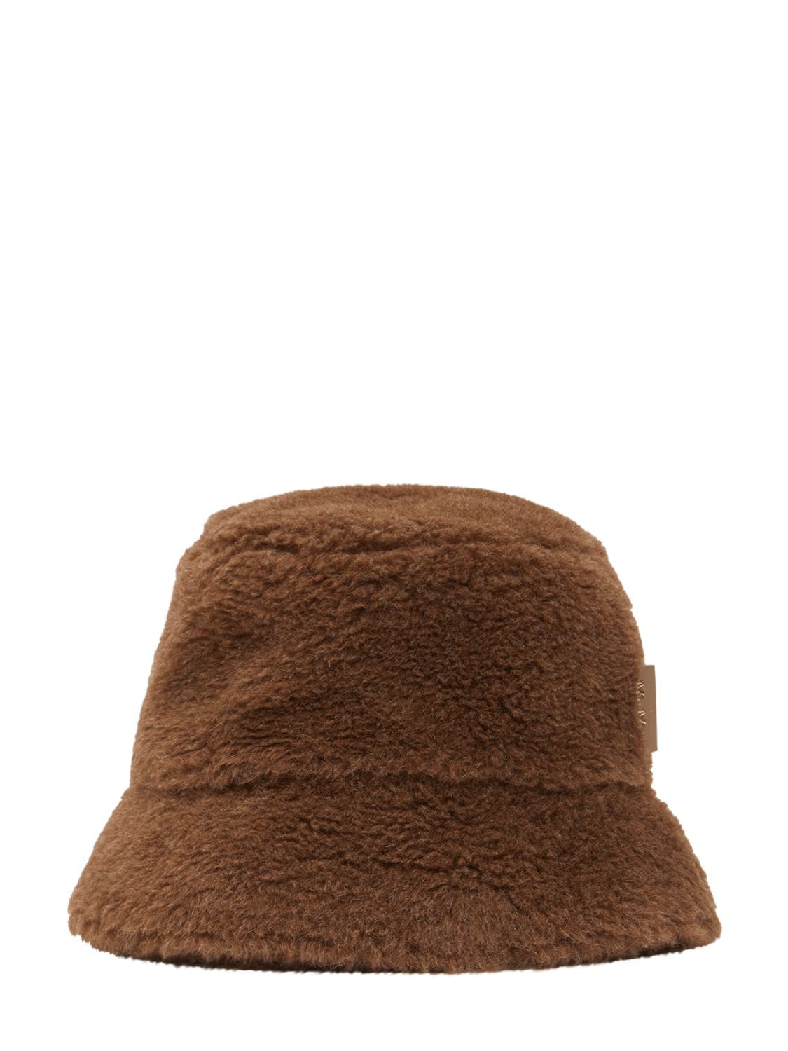 Max Mara Figura1 Wool Teddy Bucket Hat In Castagna