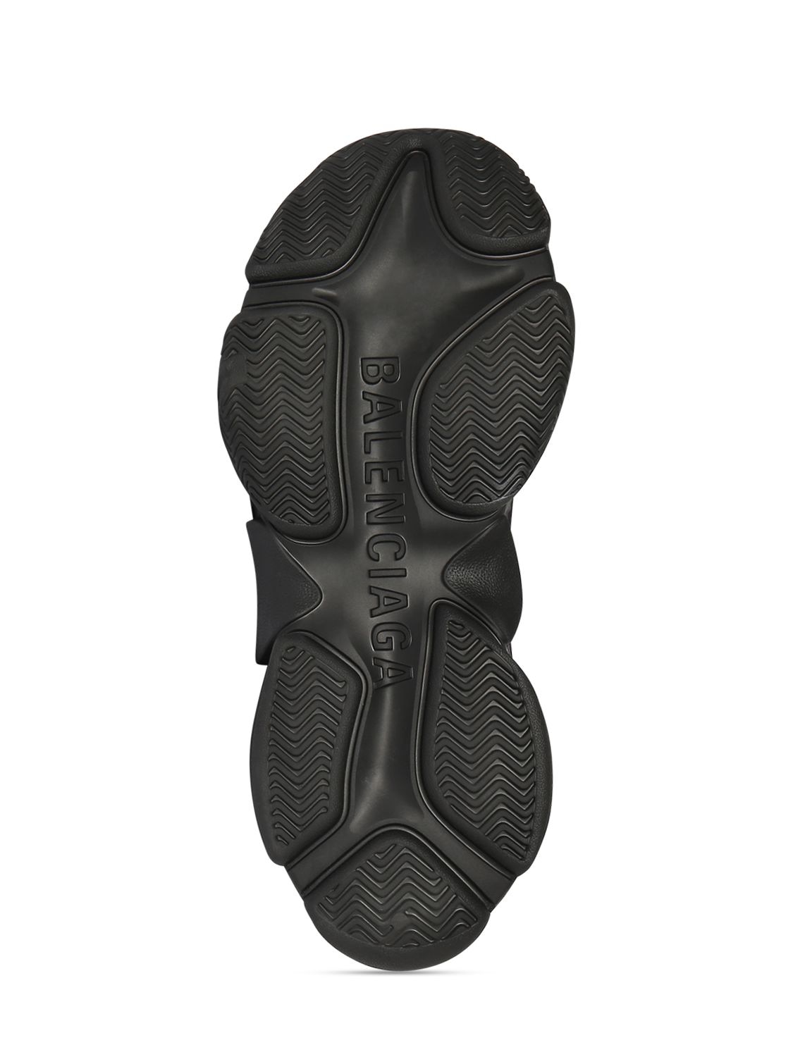 Shop Balenciaga 60mm Triple S Mold Rubber Sneakers In Black