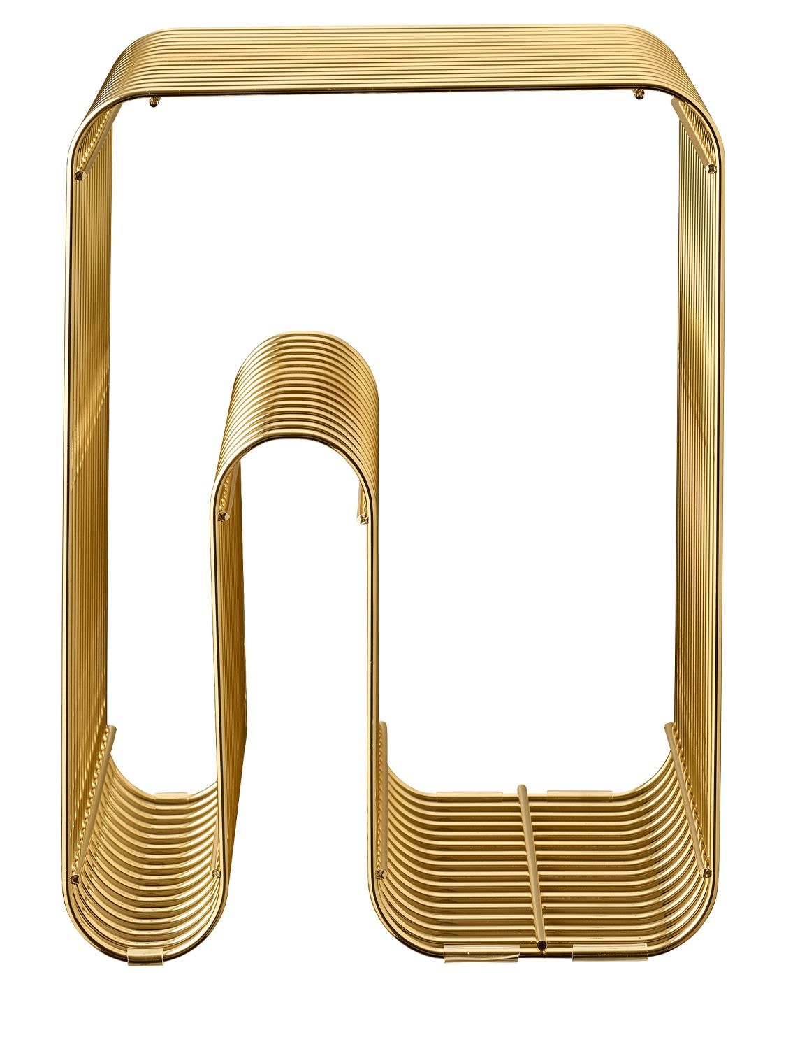 Aytm Curva Abstract Stool In Gold