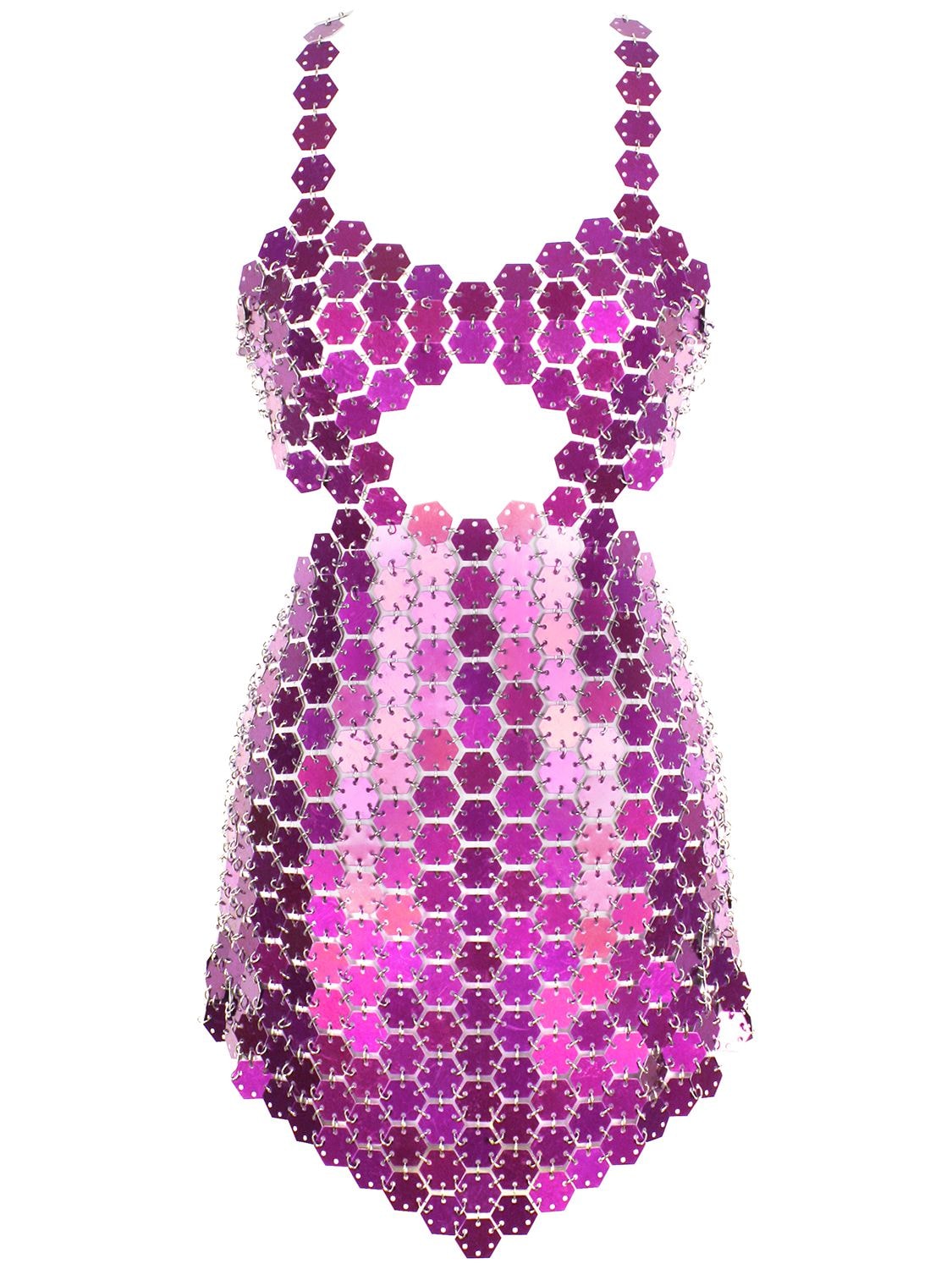 Ariana Metal Scale Cutout Mini Dress – WOMEN > CLOTHING > DRESSES