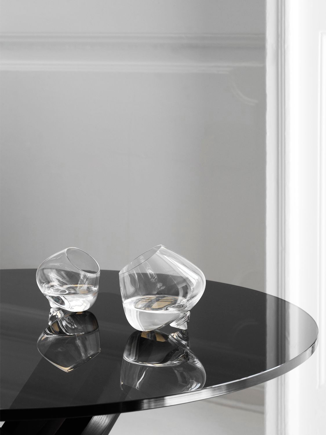 Shop Normann Copenhagen Set Of 2 Cognac Glasses In Transparent