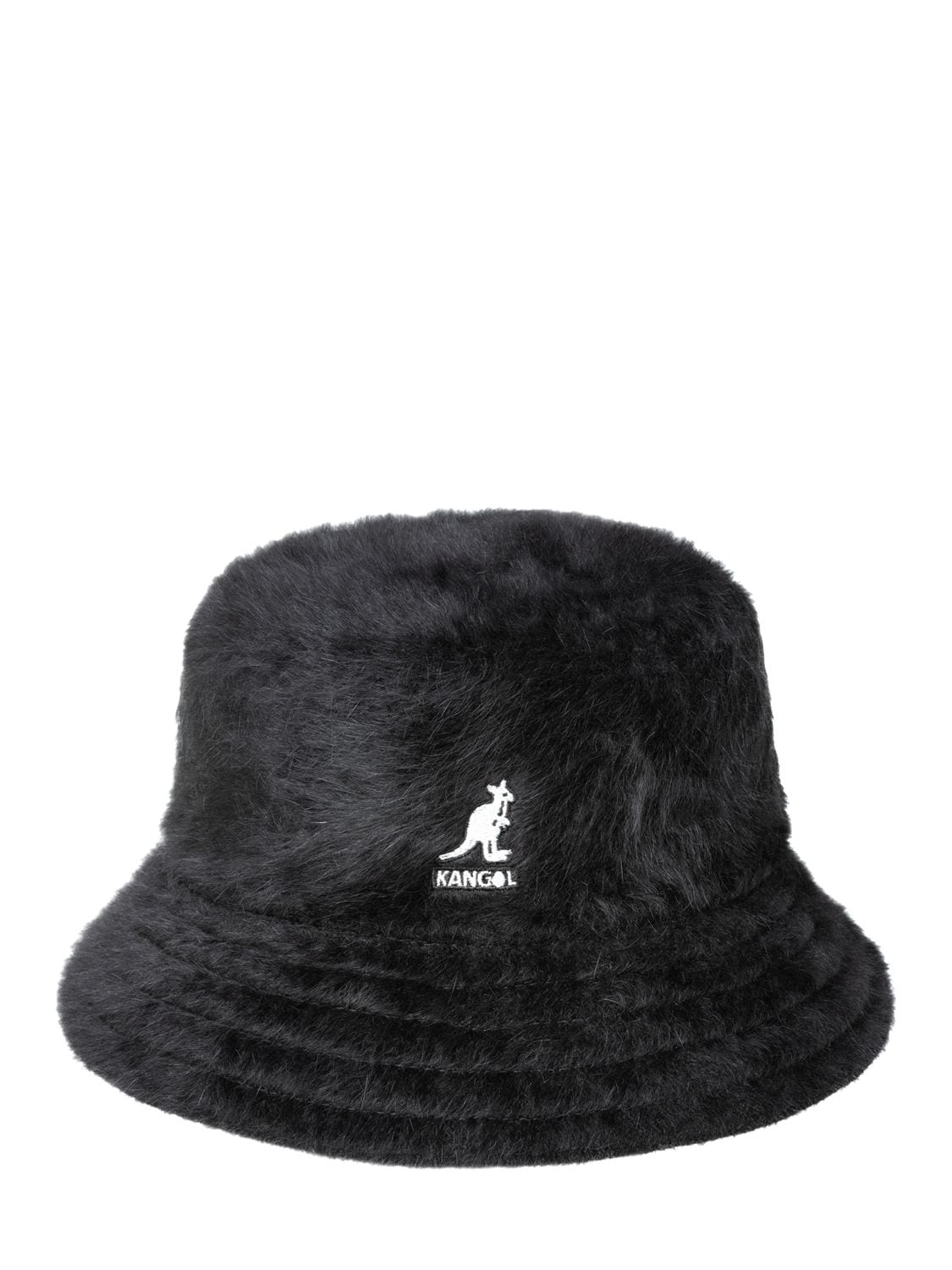 Kangol Furgora Casual Angora Blend Bucket Hat In Black